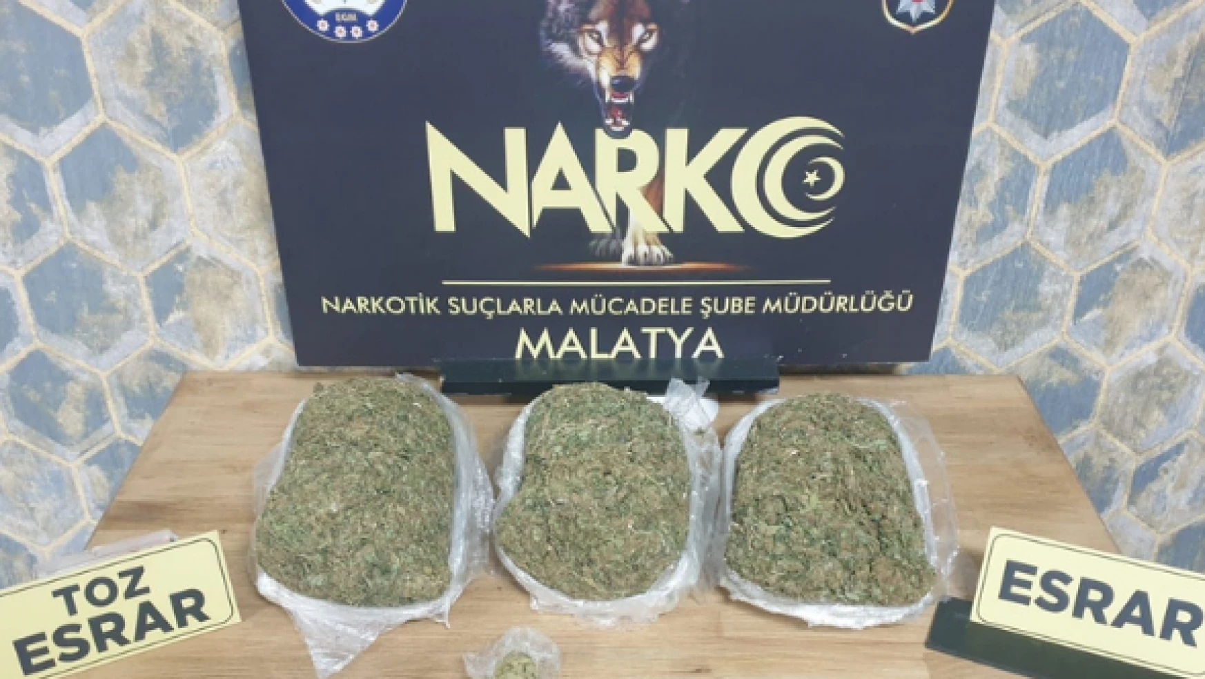 Malatya'da uyuşturucu operasyonu