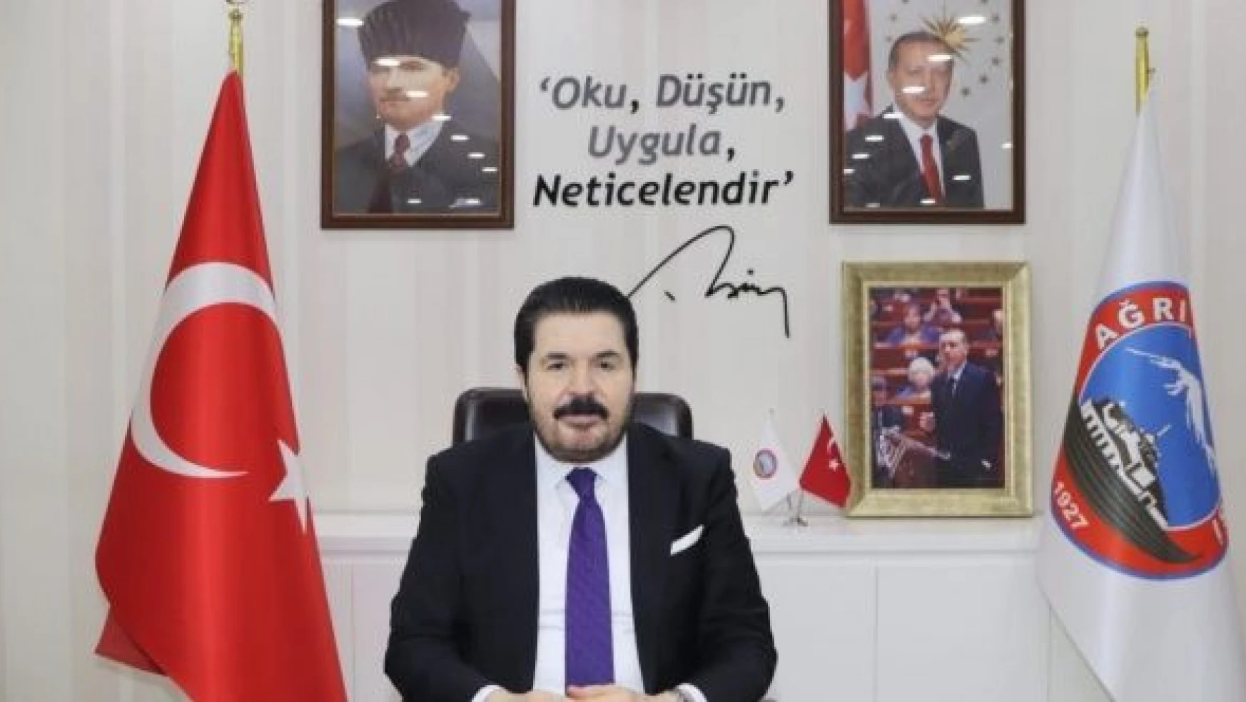 Başkan Sayan: 'Büyük devlet adamı Atatürk'ü saygıyla anıyorum'
