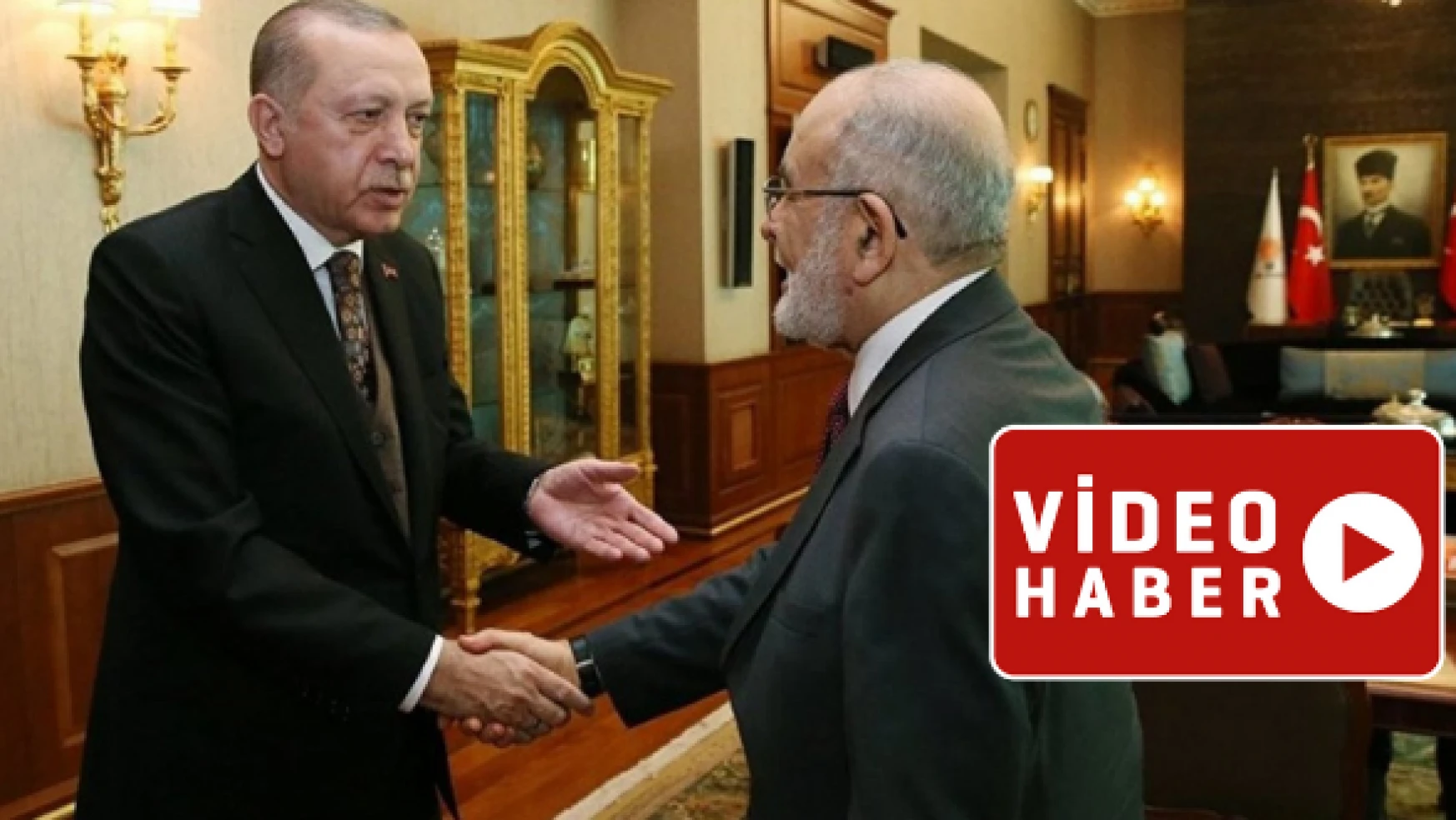 Cumhurbaşkanı Erdoğan ile Temel Karamollaoğlu'ndan sürpriz görüşme