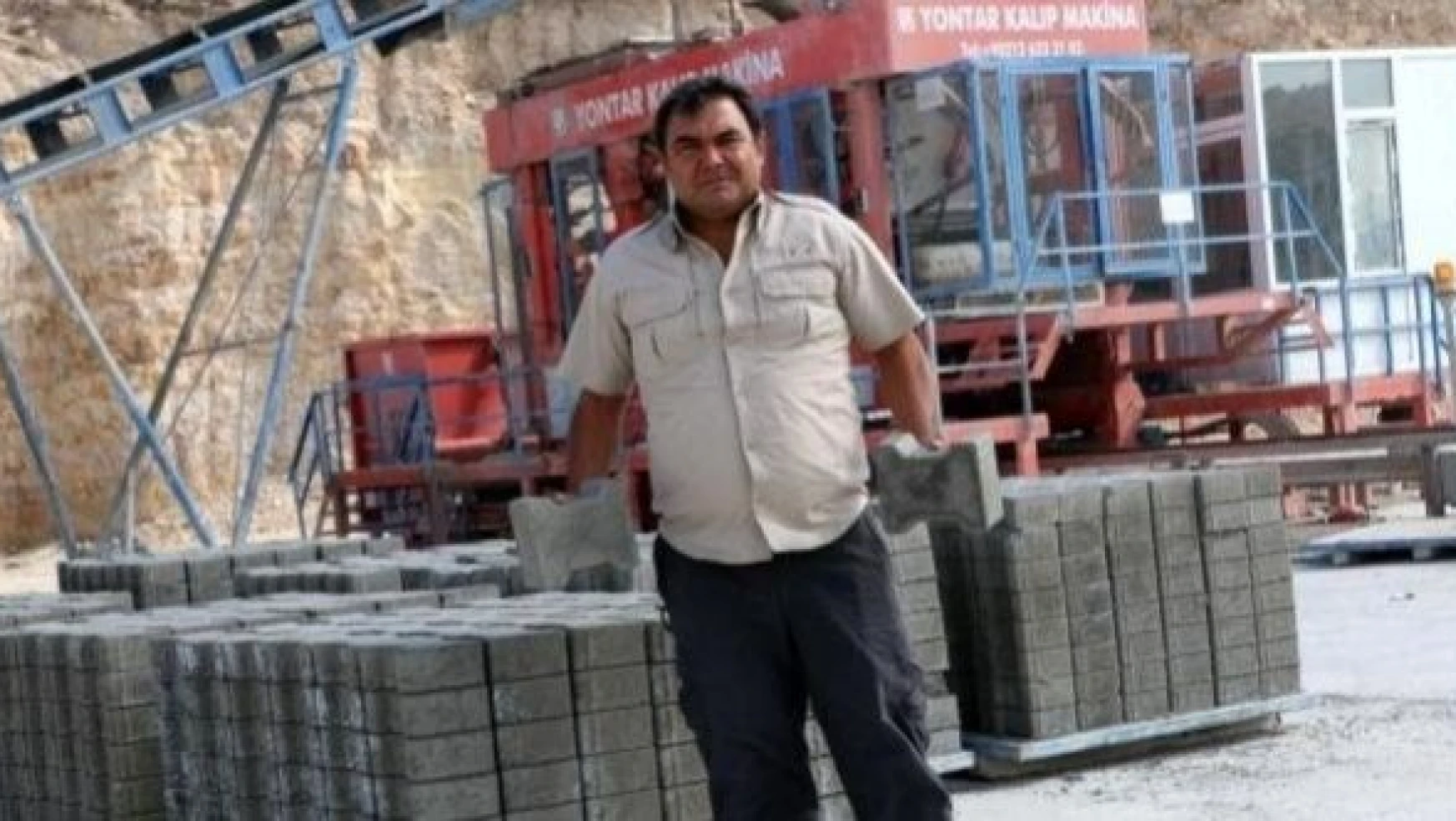 Diyadin'de kilitli parke taşı üretime başladı