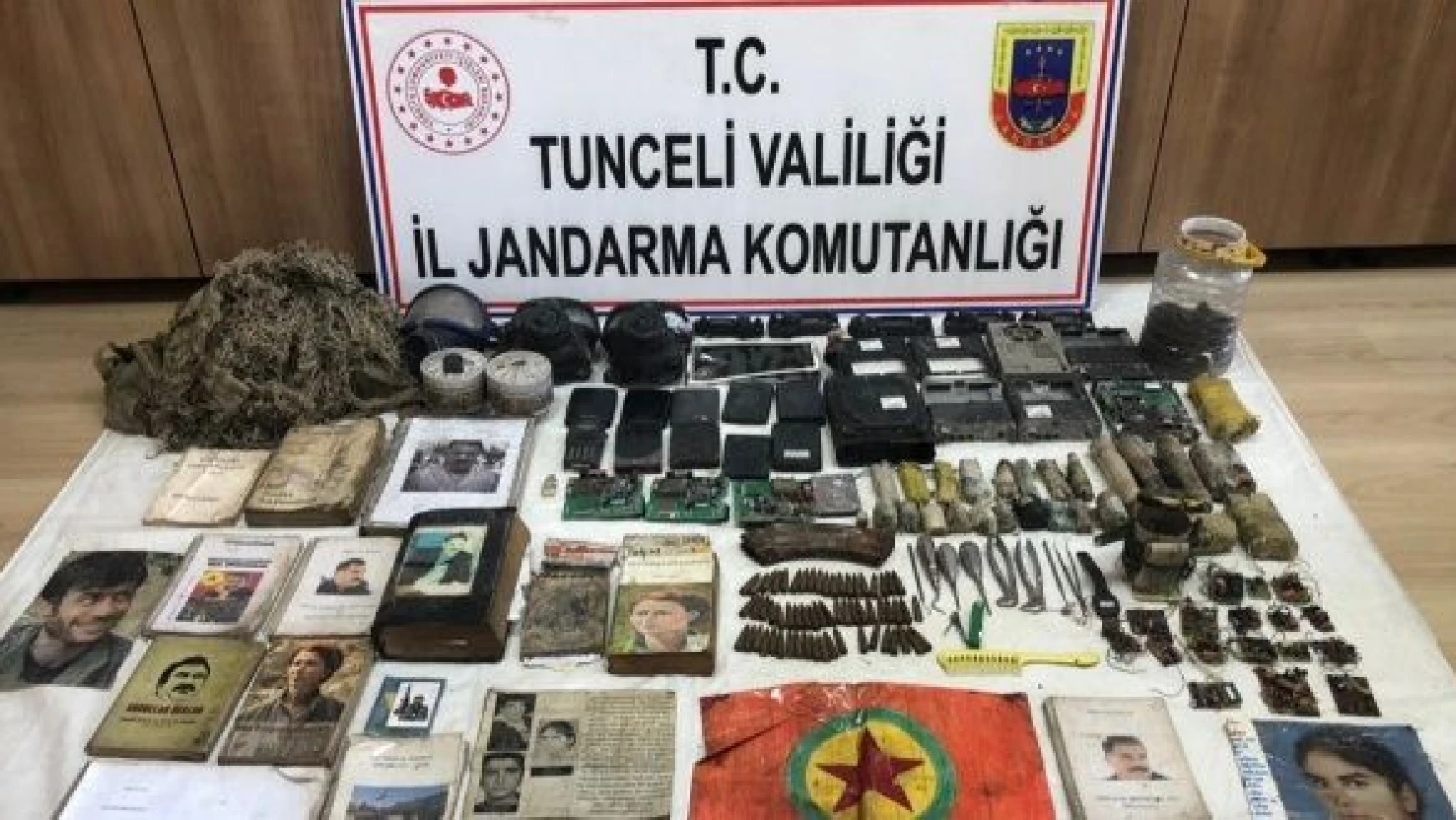 Tunceli'de PKK mağarasına baskın