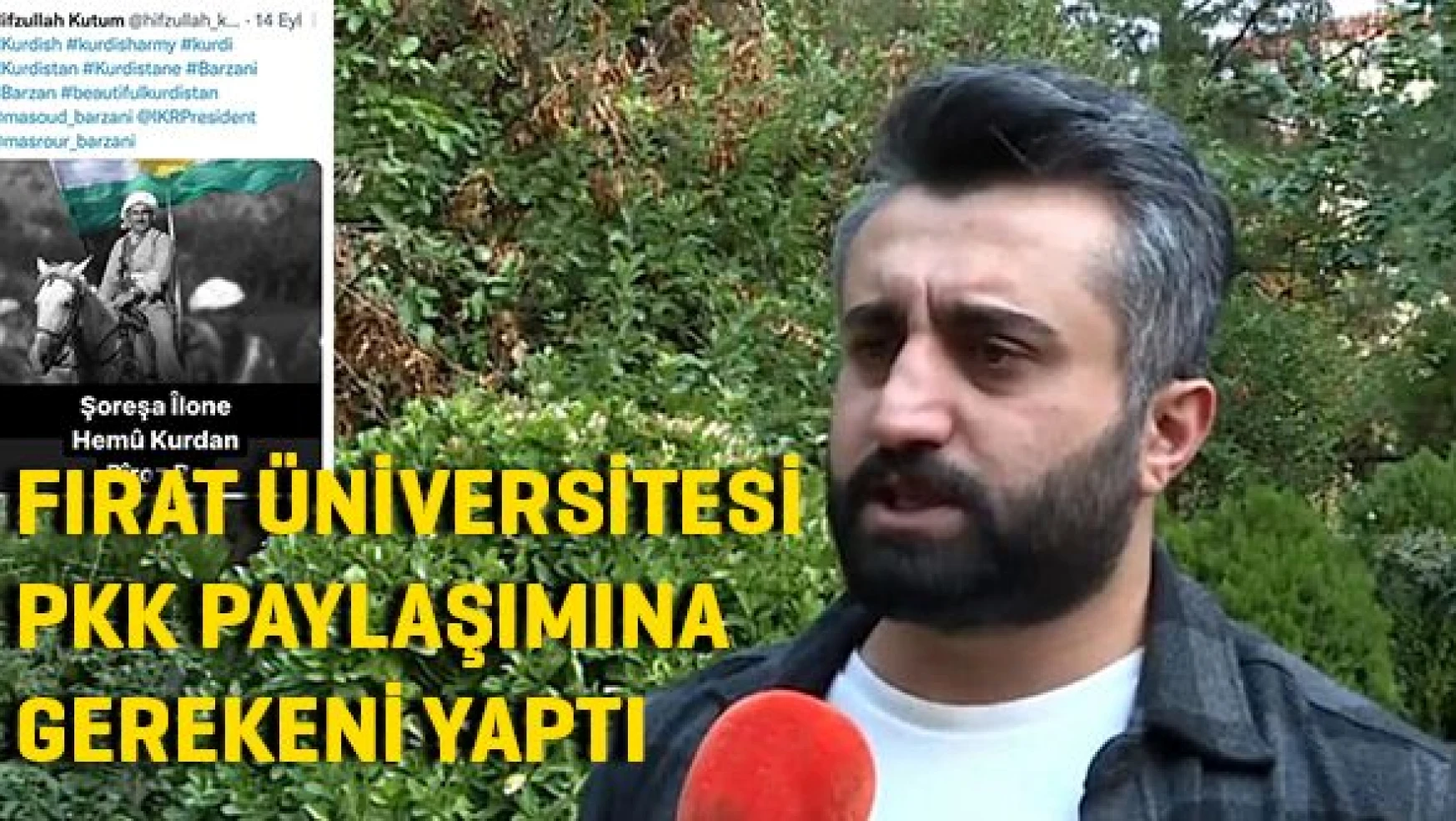 Üniversite yönetimi PKK paylaşımına gerekeni yaptı