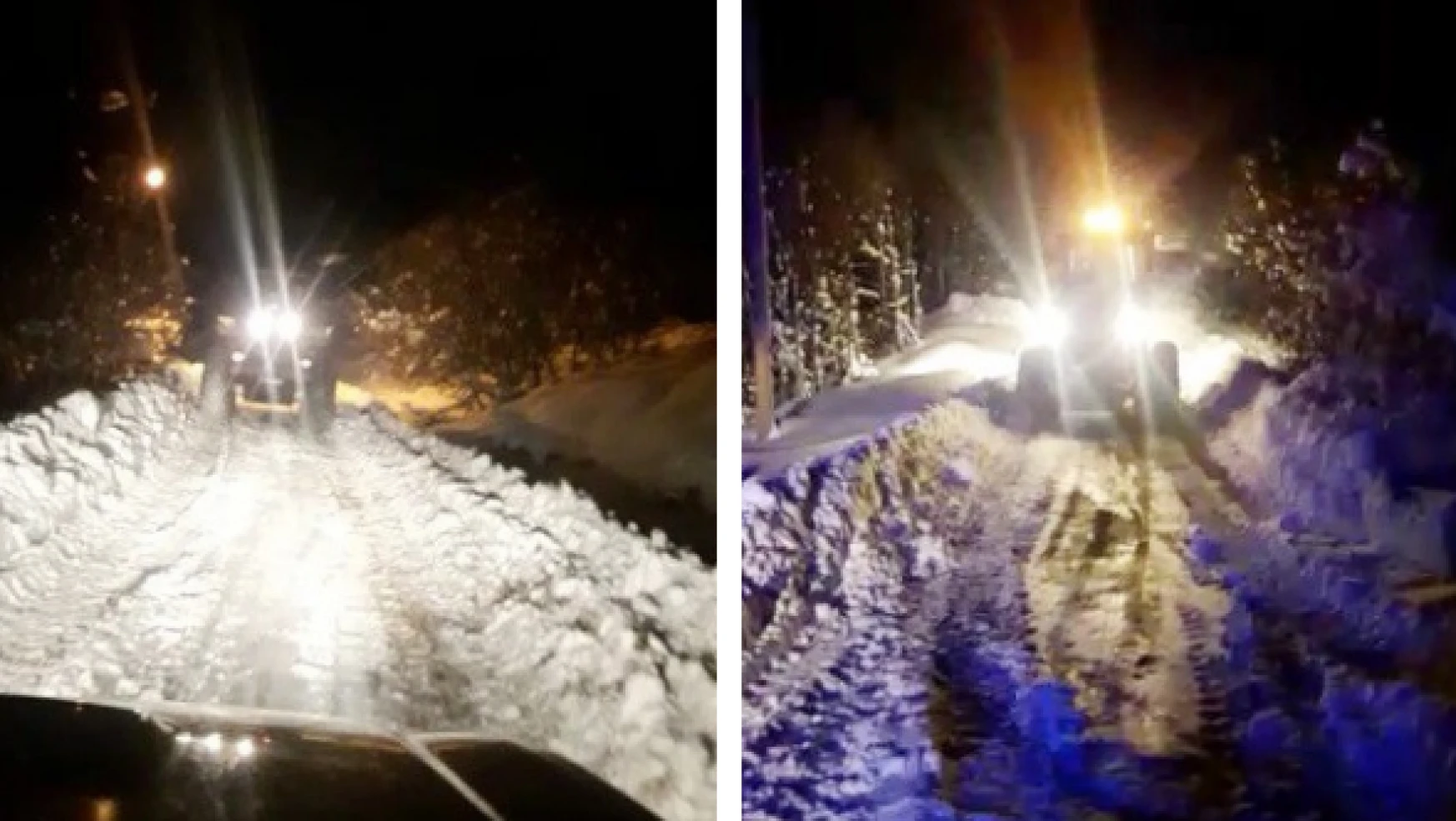 Tunceli'de kar yolu kapadı ekipler yaralı vatandaş için seferber oldu