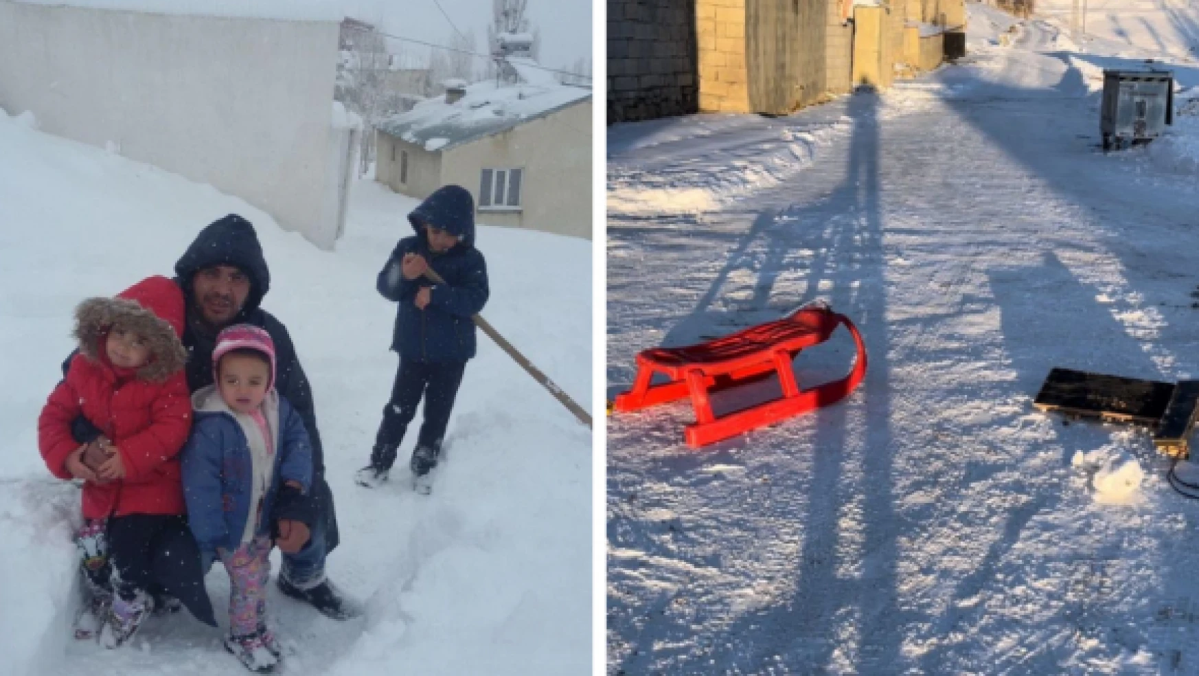 Erzurum'da kızakla kayarken otomobilin altında kalan 2 çocuktan biri öldü