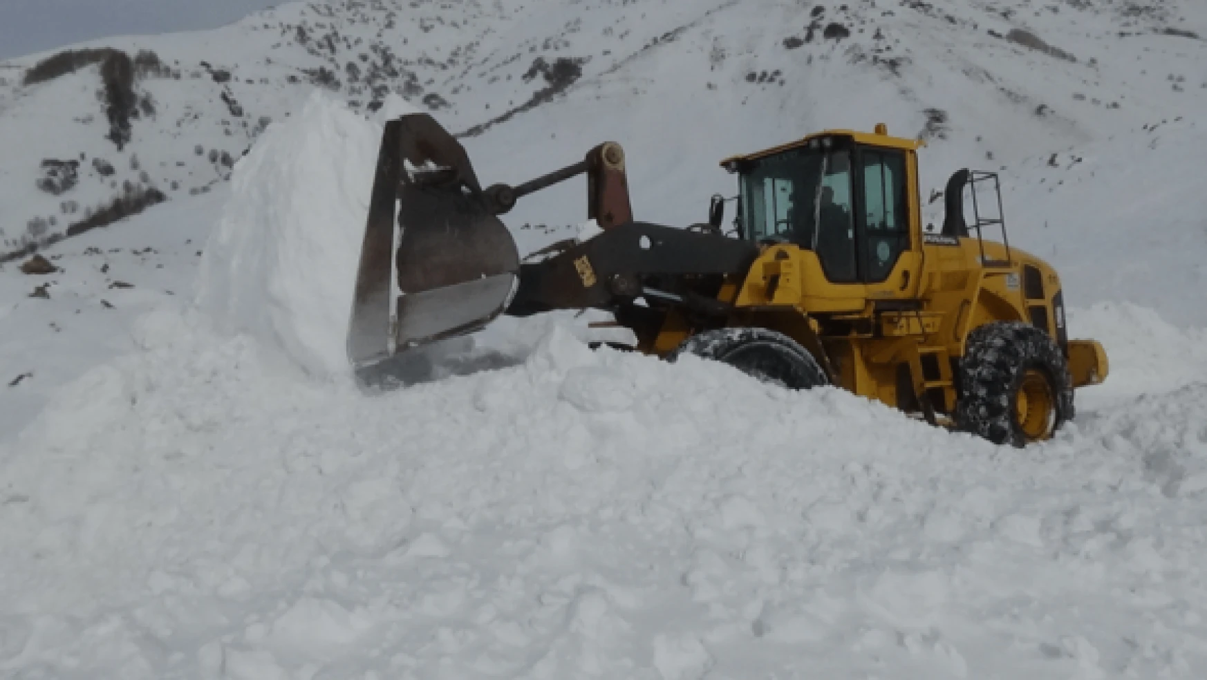 Muş'ta ekiplerin kar mücadelesi devam ediyor