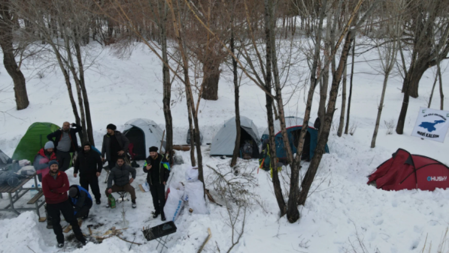 Van Gölü Aktivistleri Kış Kampı düzenledi