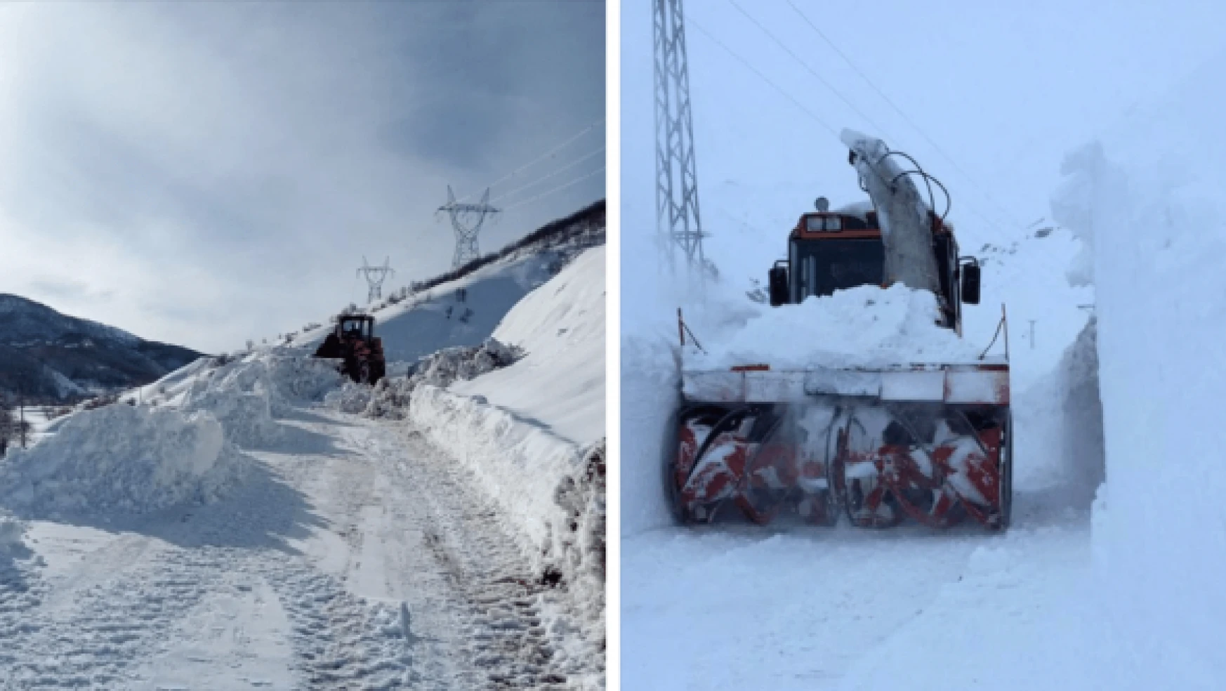 Bitlis karla mücadeleye devam ediyor