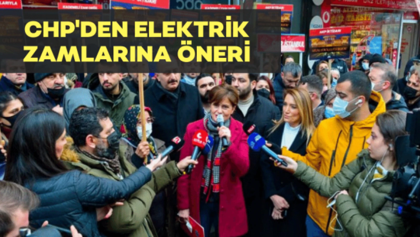 CHP 81 ilde elektrik zammına karşı basın açıklaması yaptı