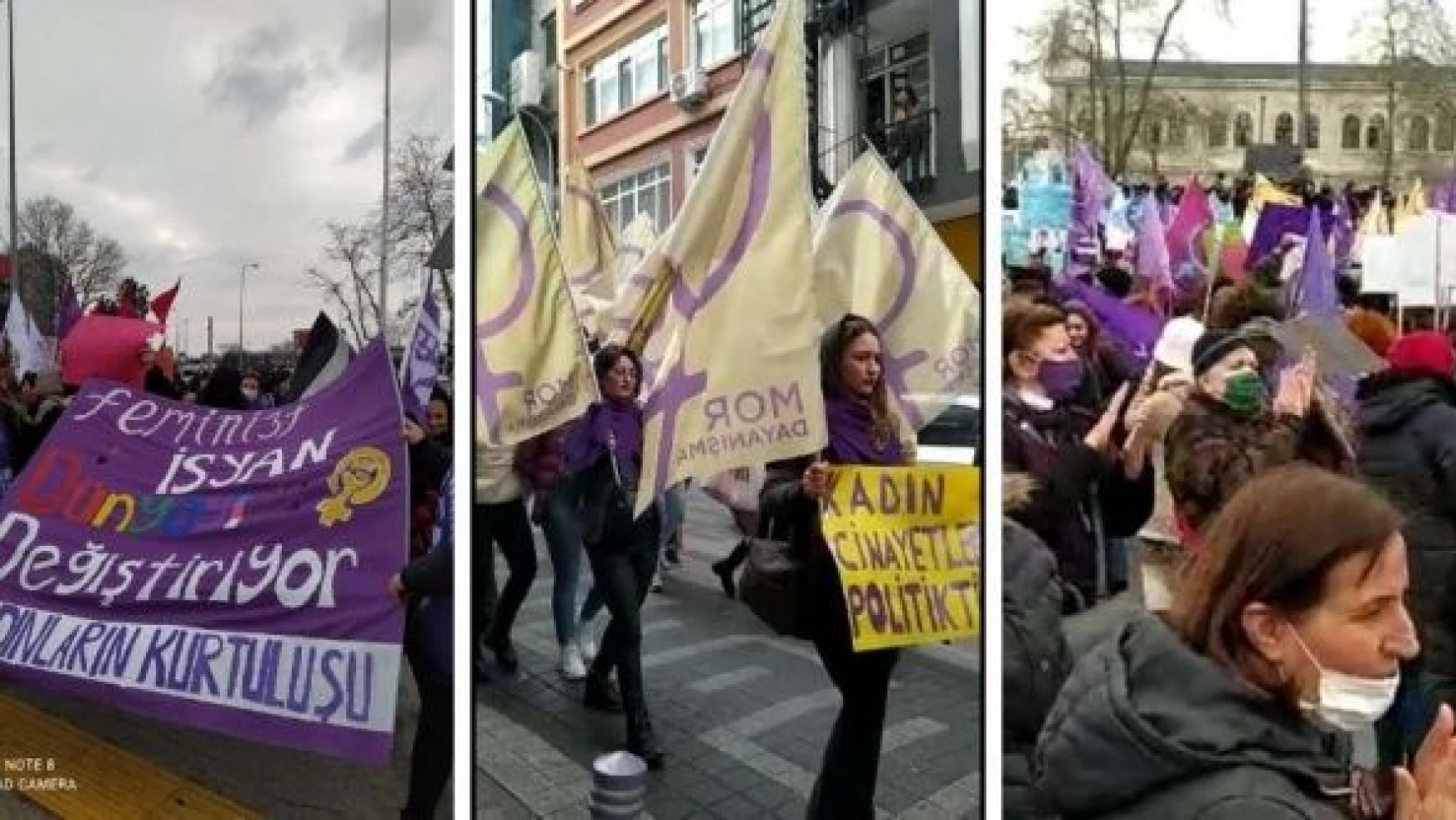 8 Mart öncesi kadın örgütleri Kadıköy'de  toplandı