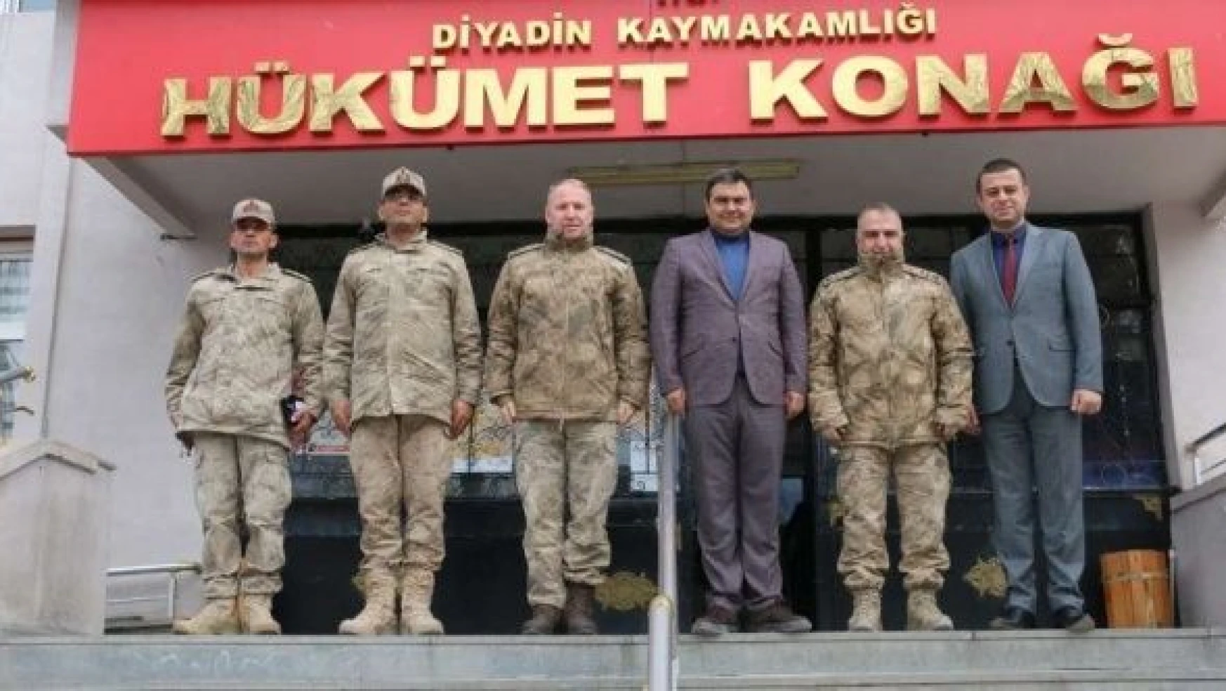 Askeri erkandan Kaymakam Balcı'ya ziyaret