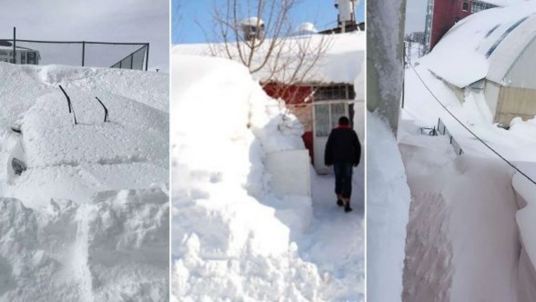 Bitlis'te kar espri malzemesi oldu
