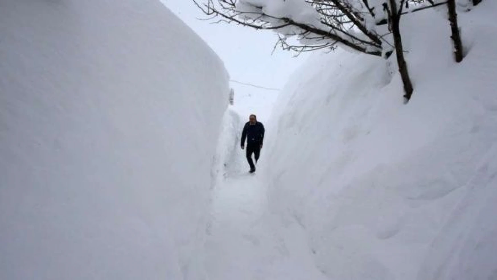 Bitlis'te ulaşım için kardan koridorlar açıldı