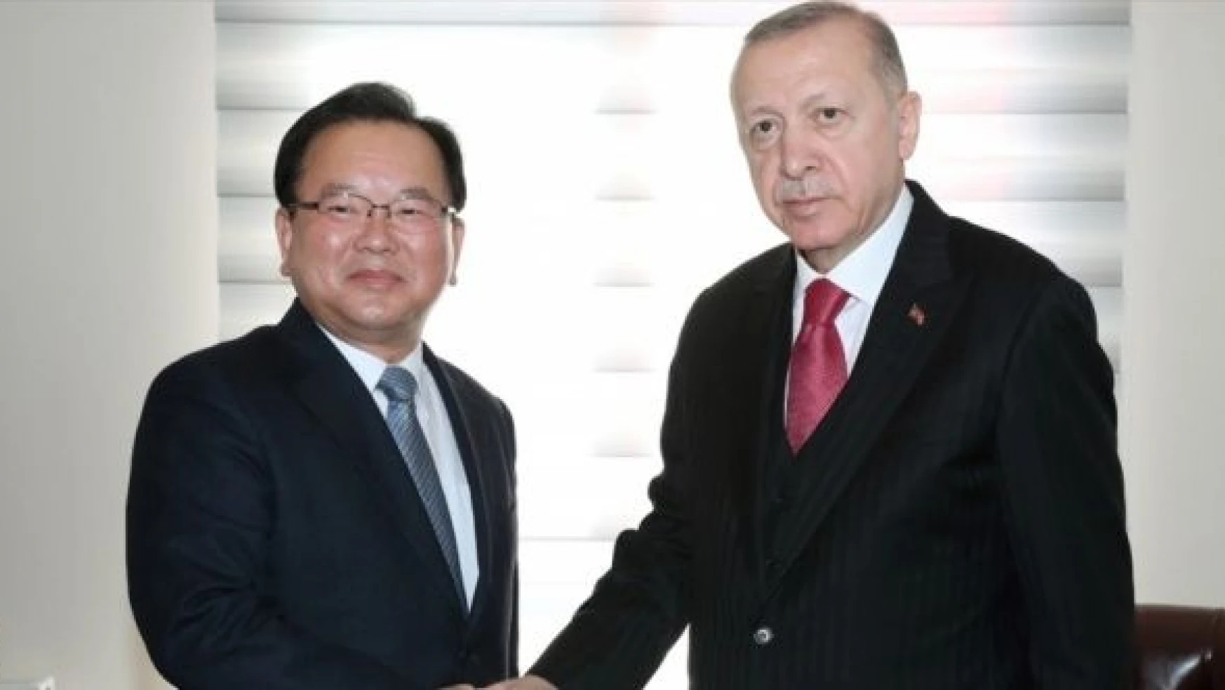 Cumhurbaşkanı Erdoğan, Güney Kore Başbakanı Kim Boo-Kyum'u kabul etti