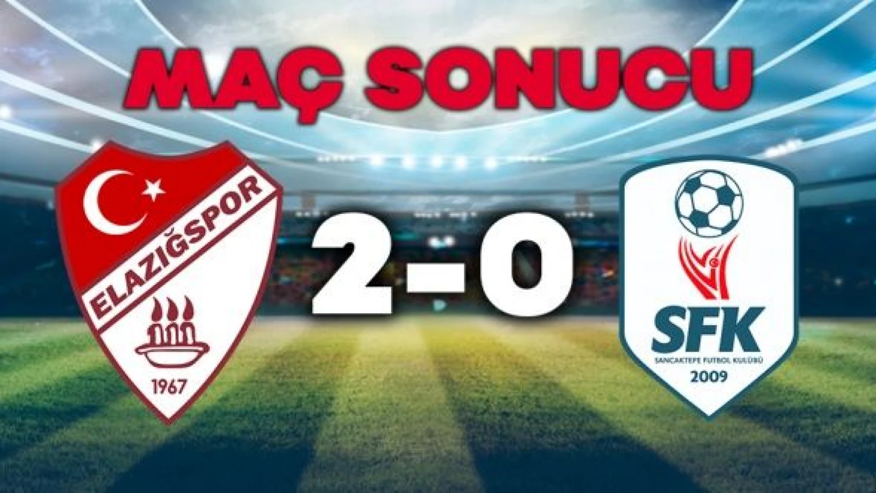 Elazığspor: 2 - Sancaktepe FK: 0
