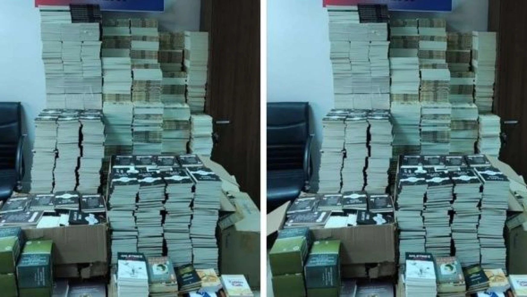 Malatya'da bandrolsüz binlerce kitap ele geçirildi