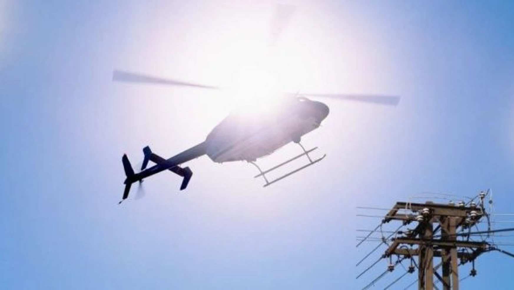 Tunceli'de elektrik arızası için helikopter havalandı!