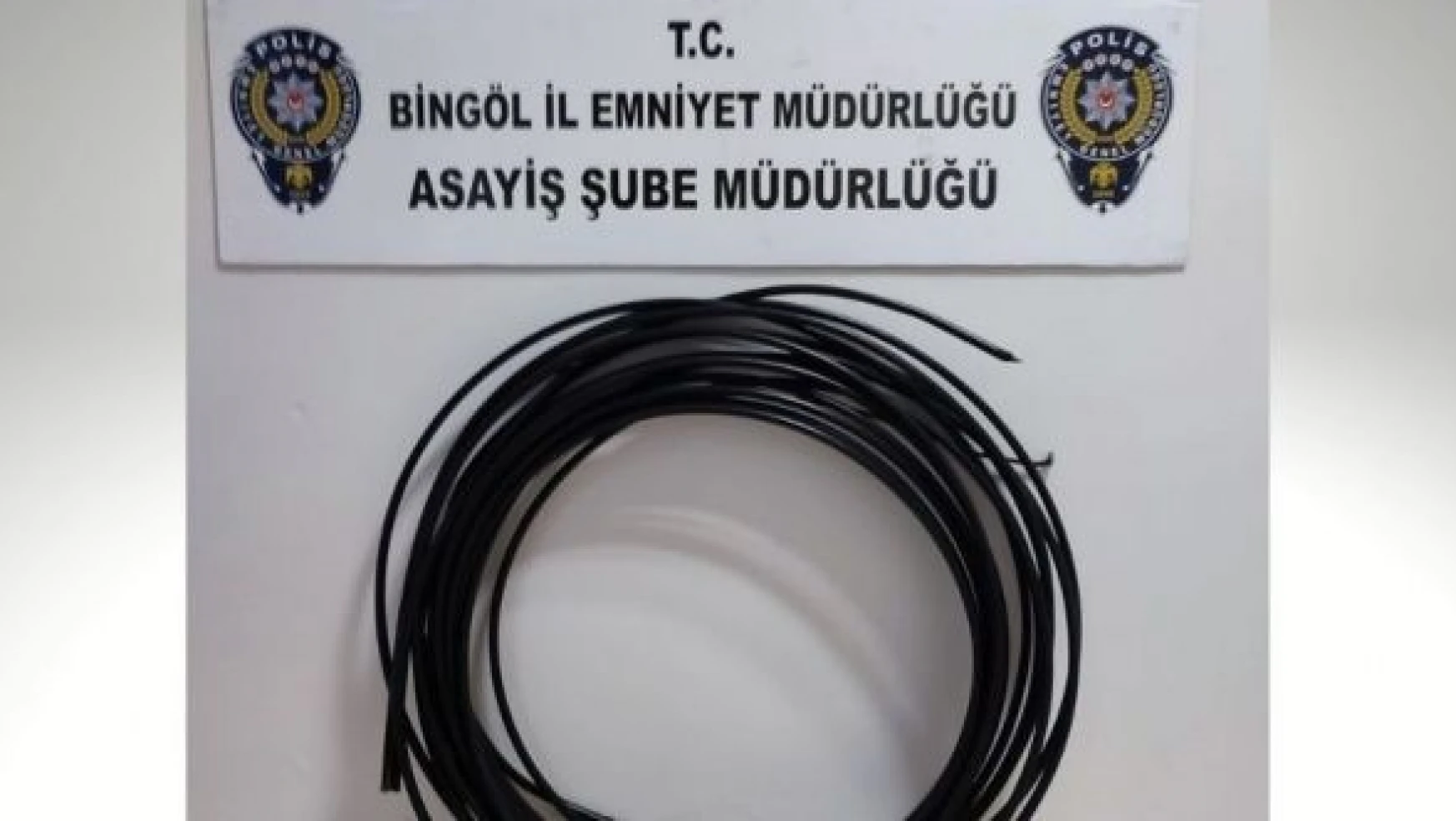 Bingöl'de kablo hırsızlığı operasyonu!