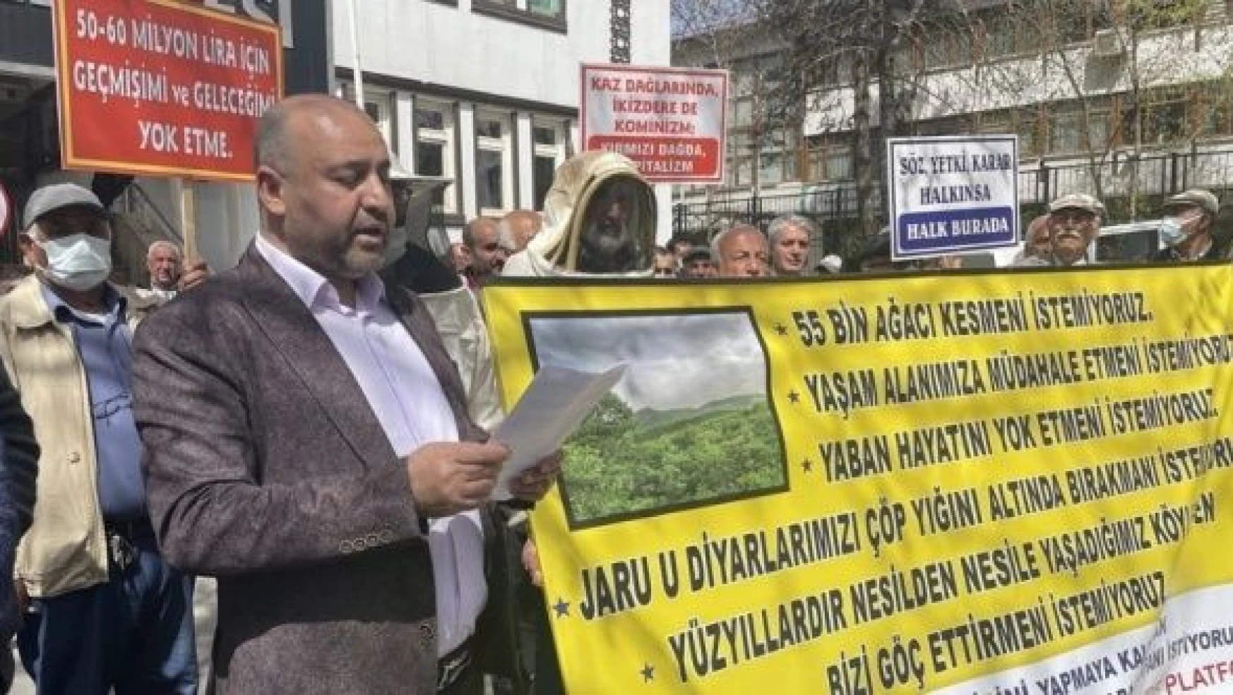 Tunceli'de köylülerden katı atık depolama tesisine tepki