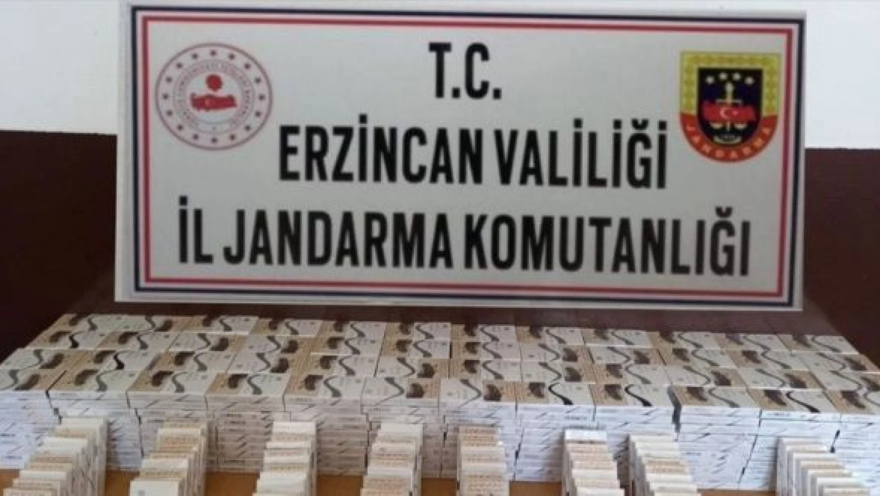 Erzincan'da kaçak sigara operasyonu!