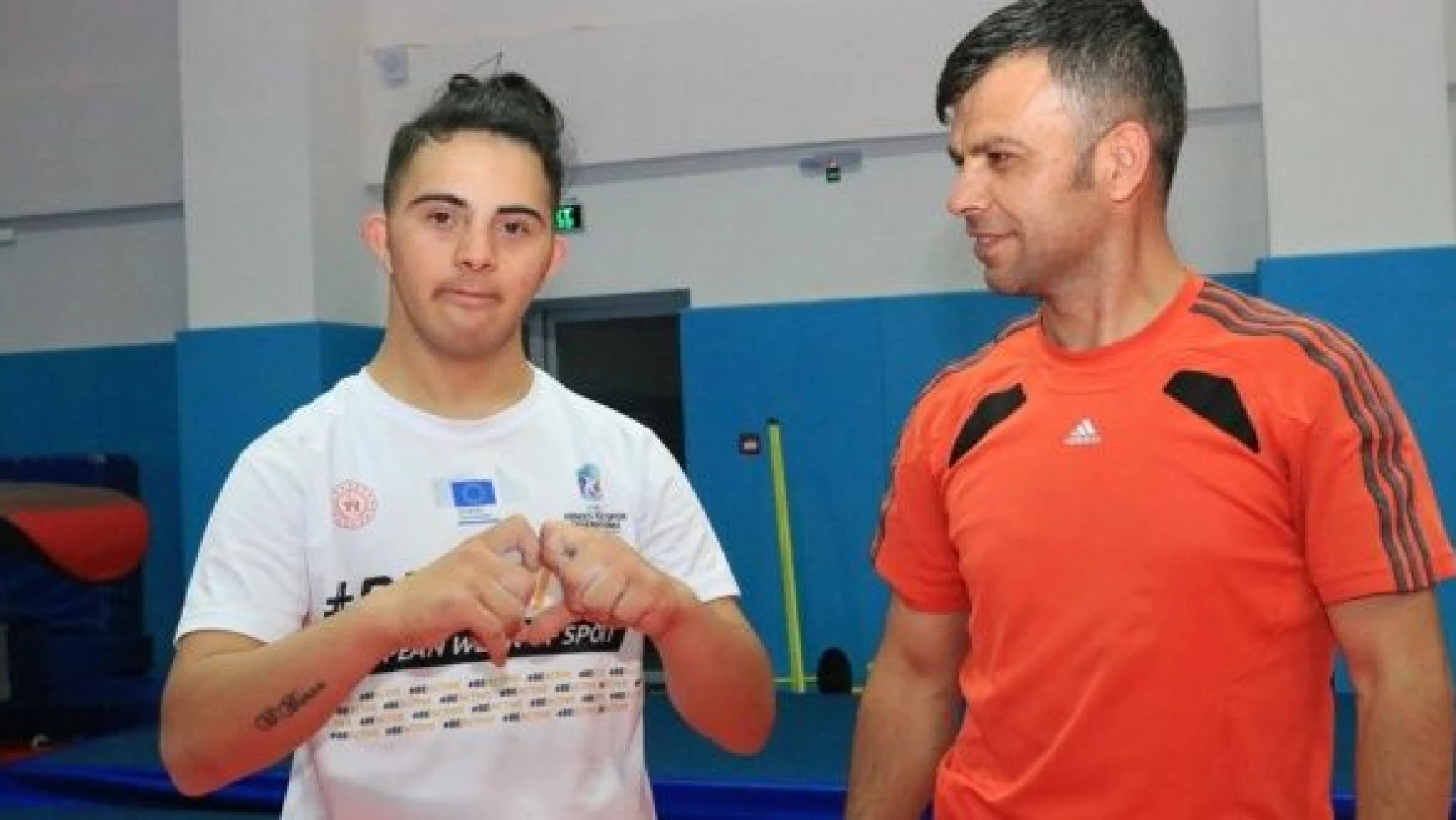Türkiye şampiyonu olan down sendromlu Birkan, altın madalyayı hedefliyor