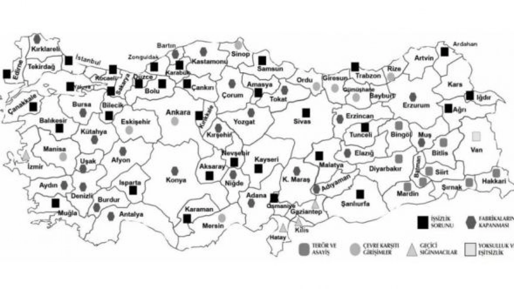 CHP'nin dert haritasına göre Doğu'nun en büyük sorunu işsizlik