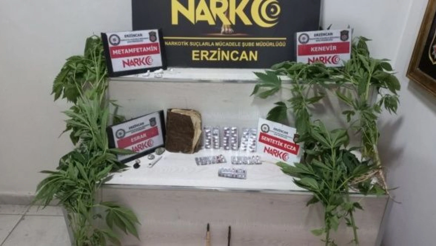 Erzincan'da uyuşturucu kaçakçılığı operasyonu!