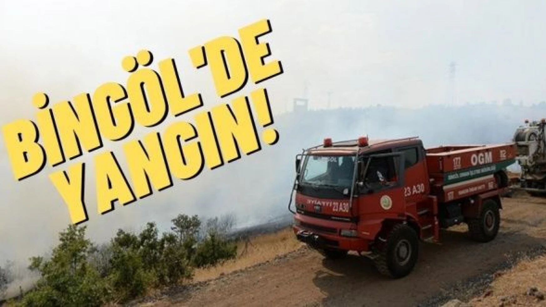 Bingöl ​​​​​​​Ekinyolu Jandarma Karakolu'nun yakınında yangın çıktı!
