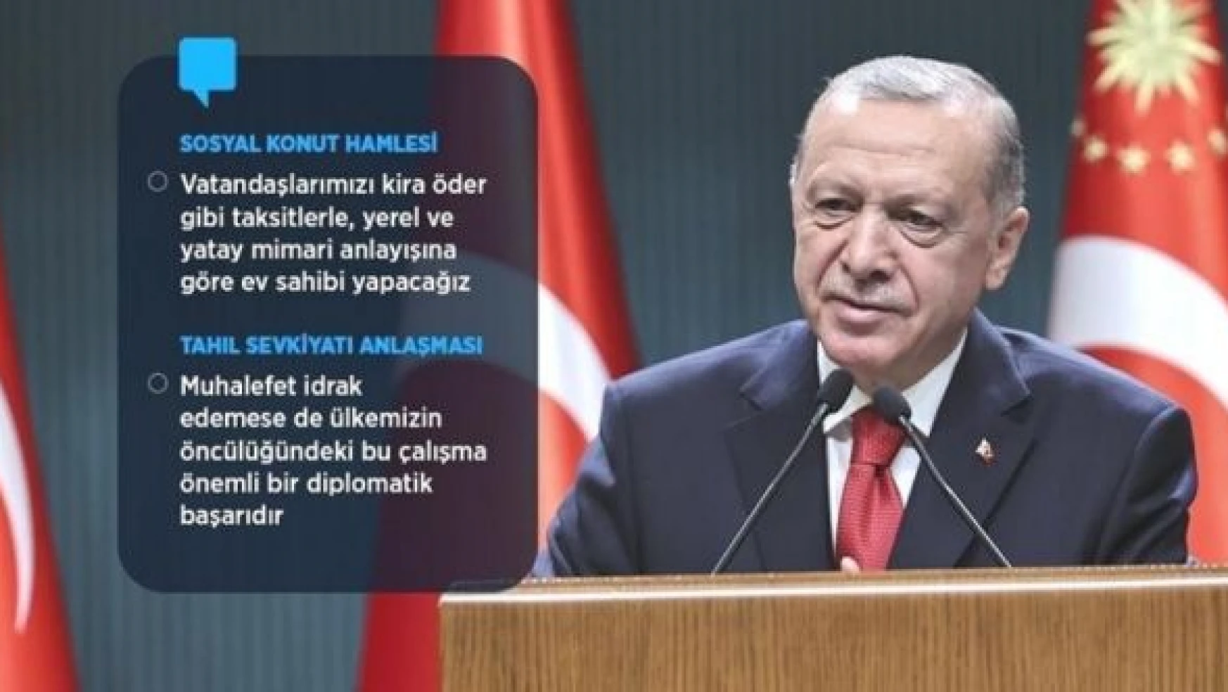 Cumhurbaşkanı Erdoğan: "Sosyal konut hamlesi başlatıyoruz"