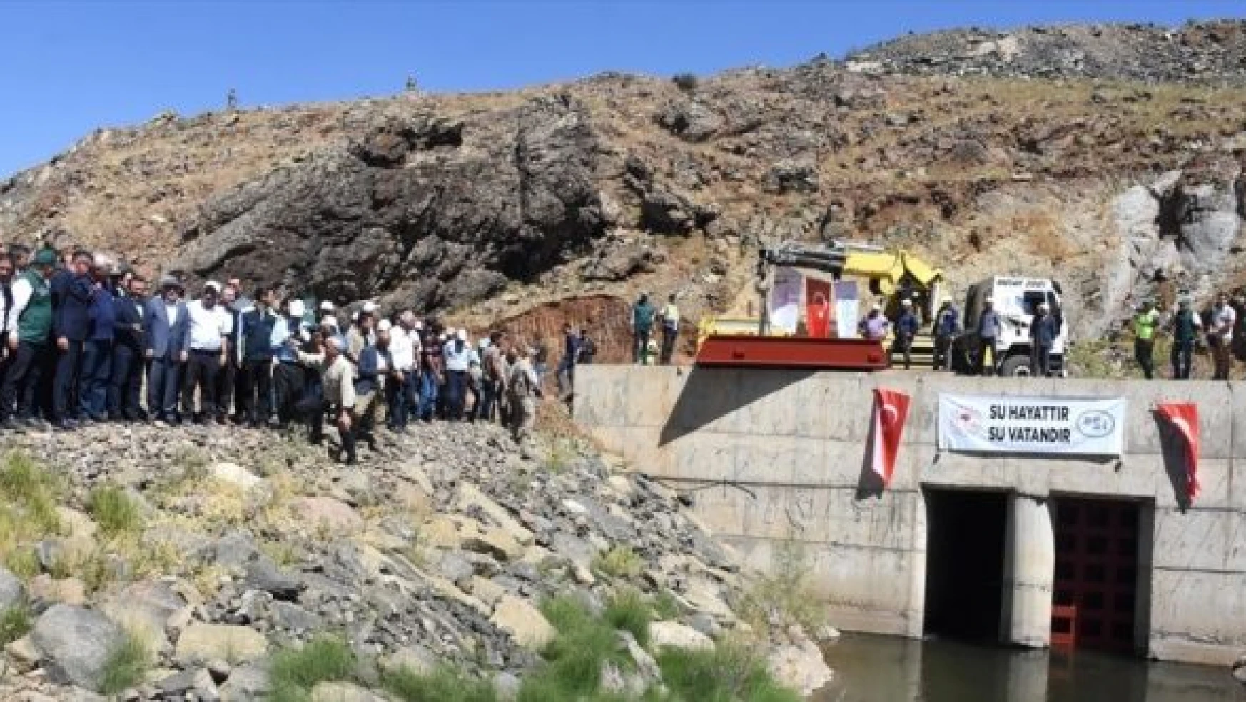 Başköy Barajı'nda Su Tutma Töreni düzenlendi