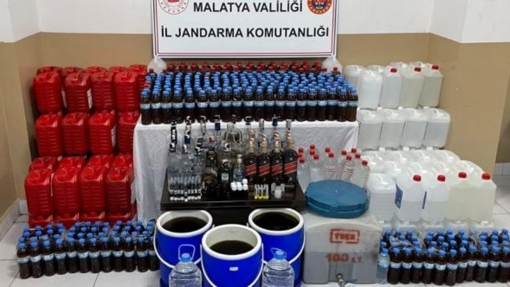 Malatya'da kaçak içki operasyonu!