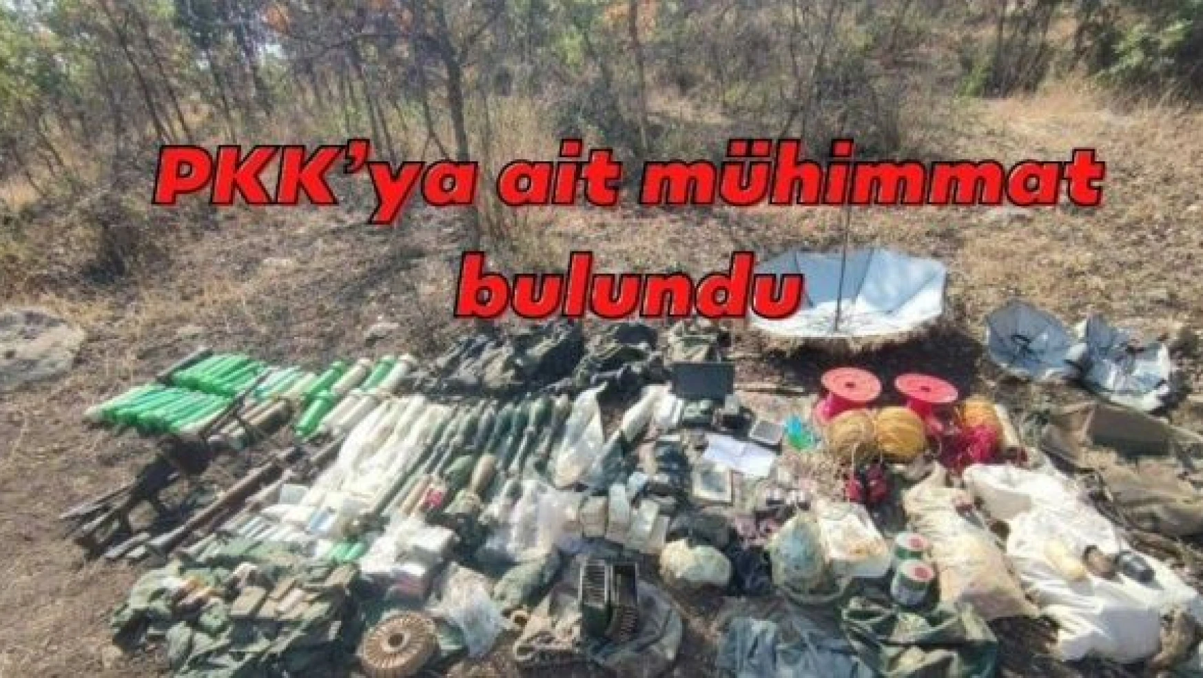 MSB duyurdu: PKK'ya ait çok sayıda mühimmat bulundu