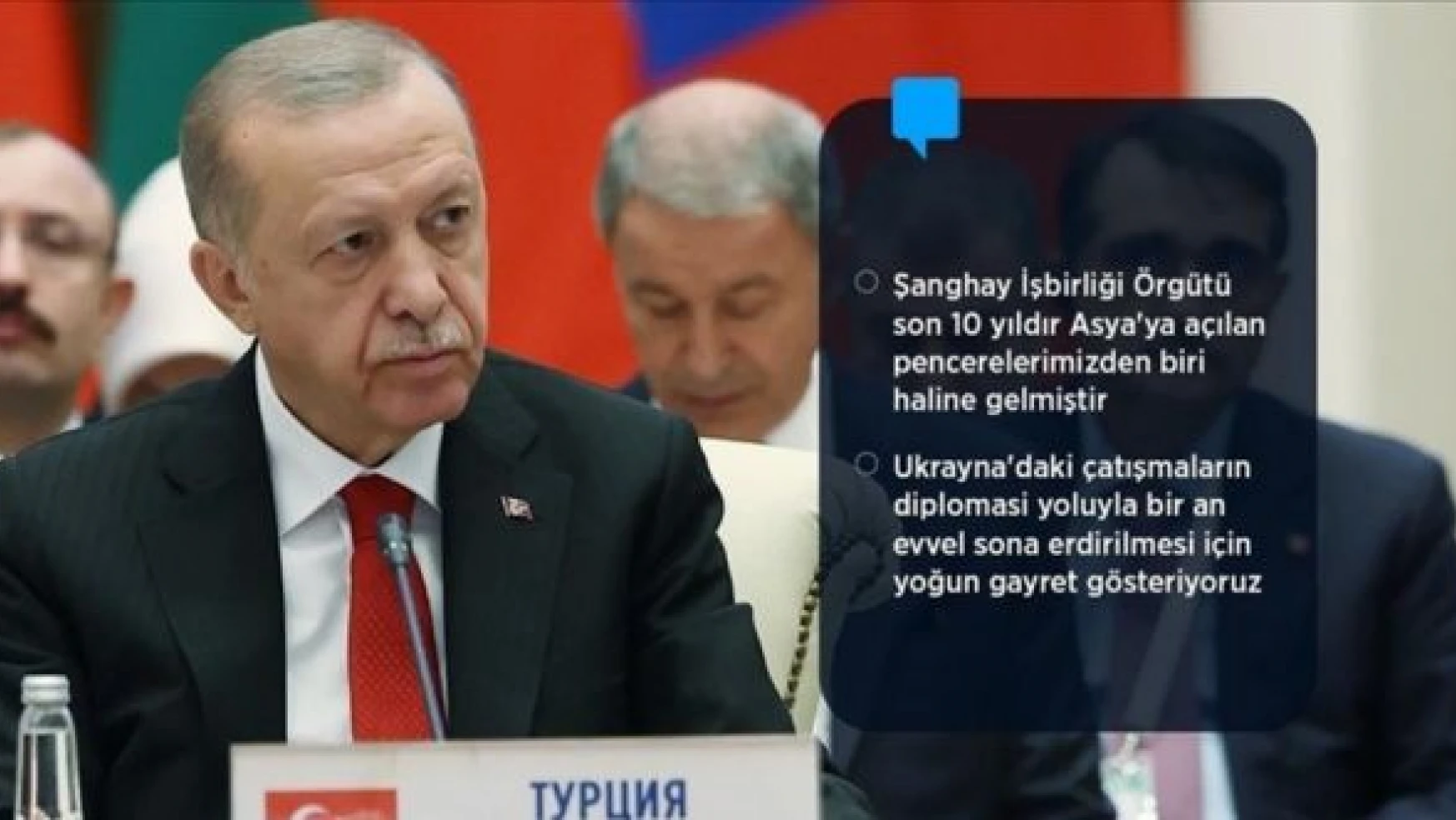 Cumhurbaşkanı Erdoğan: &quotAmacımız bölgemizde ve ötesinde bir barış kuşağı tesis etmek"