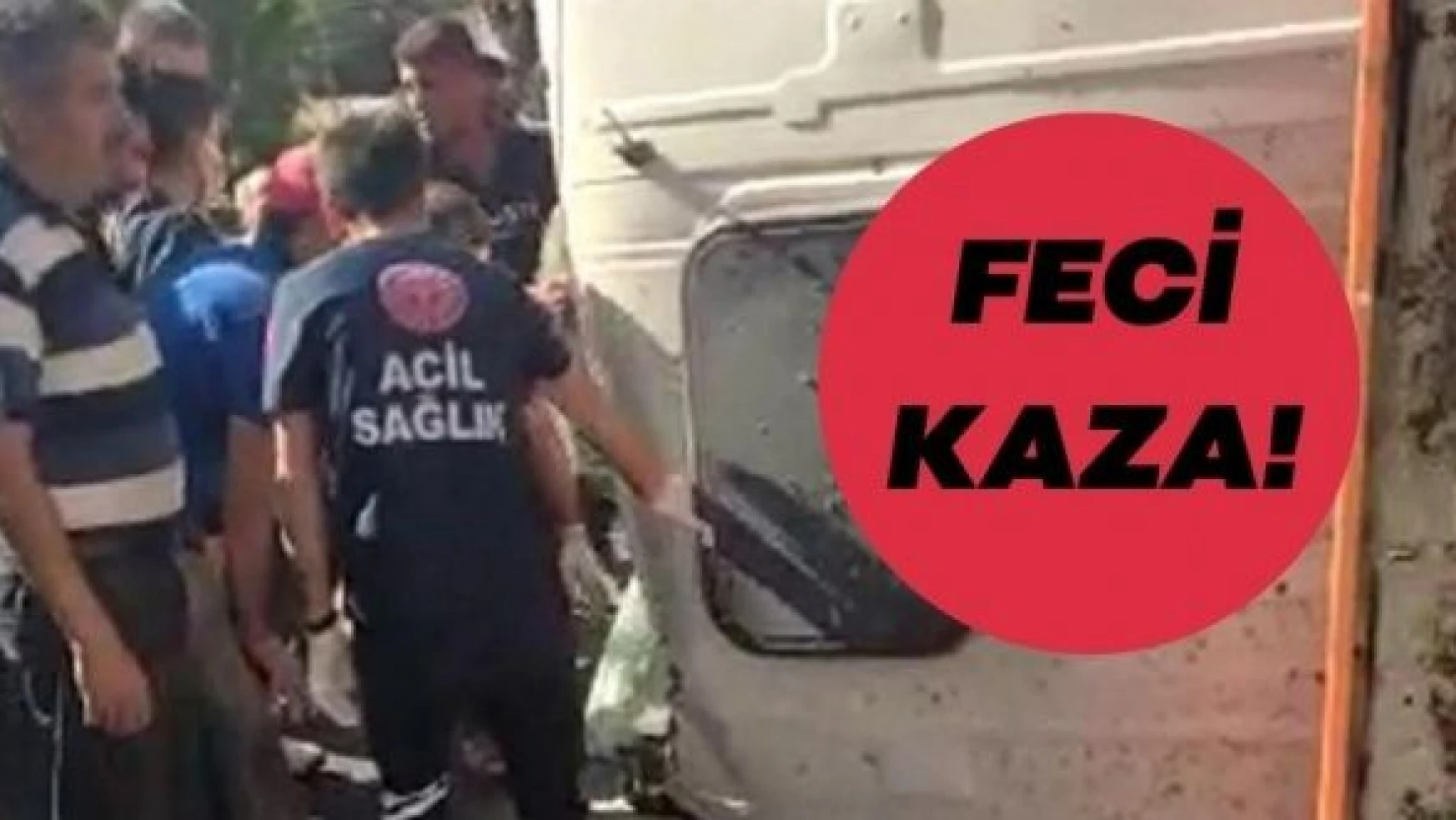 Kars'ta feci kaza: kamyon öğrenci servisine çarptı