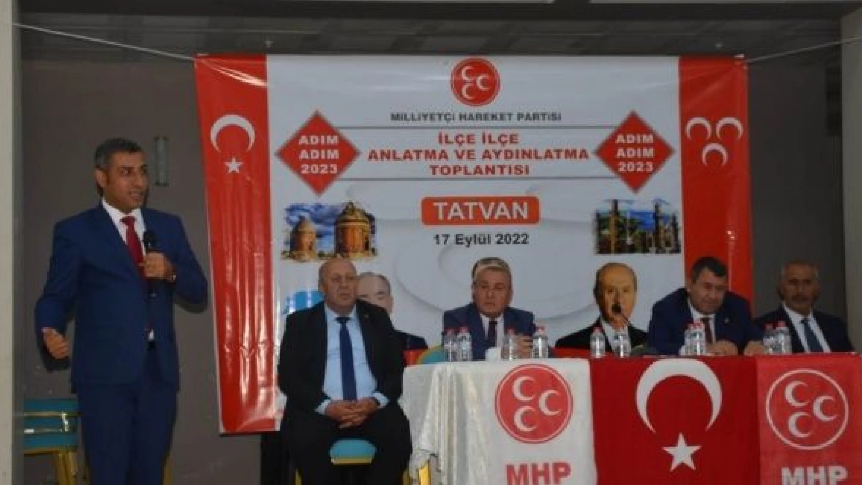 MHP heyeti, Tatvan'da 'Adım Adım 2023' toplantısı düzenledi
