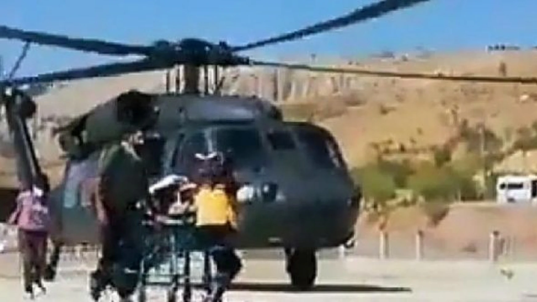 Tunceli'de helikopter kazada yaralanan kişi için havalandı!