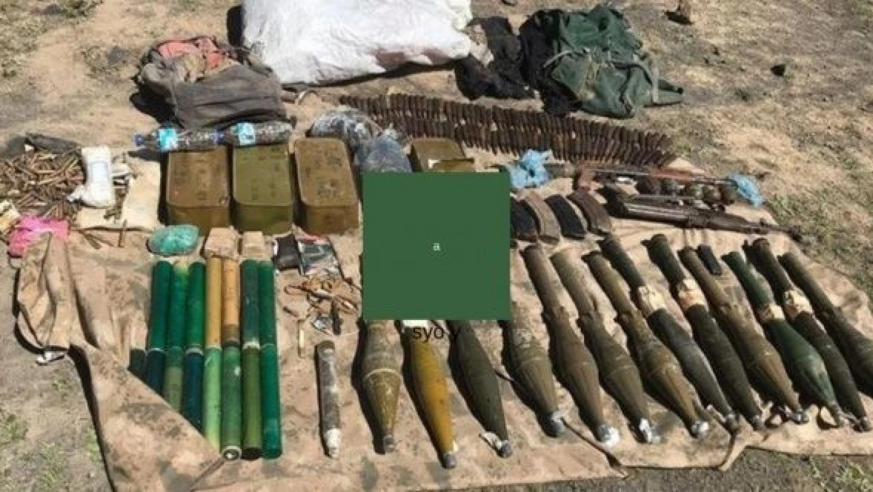 Van'da PKK'lı teröristlere ait silah ve mühimmat bulundu