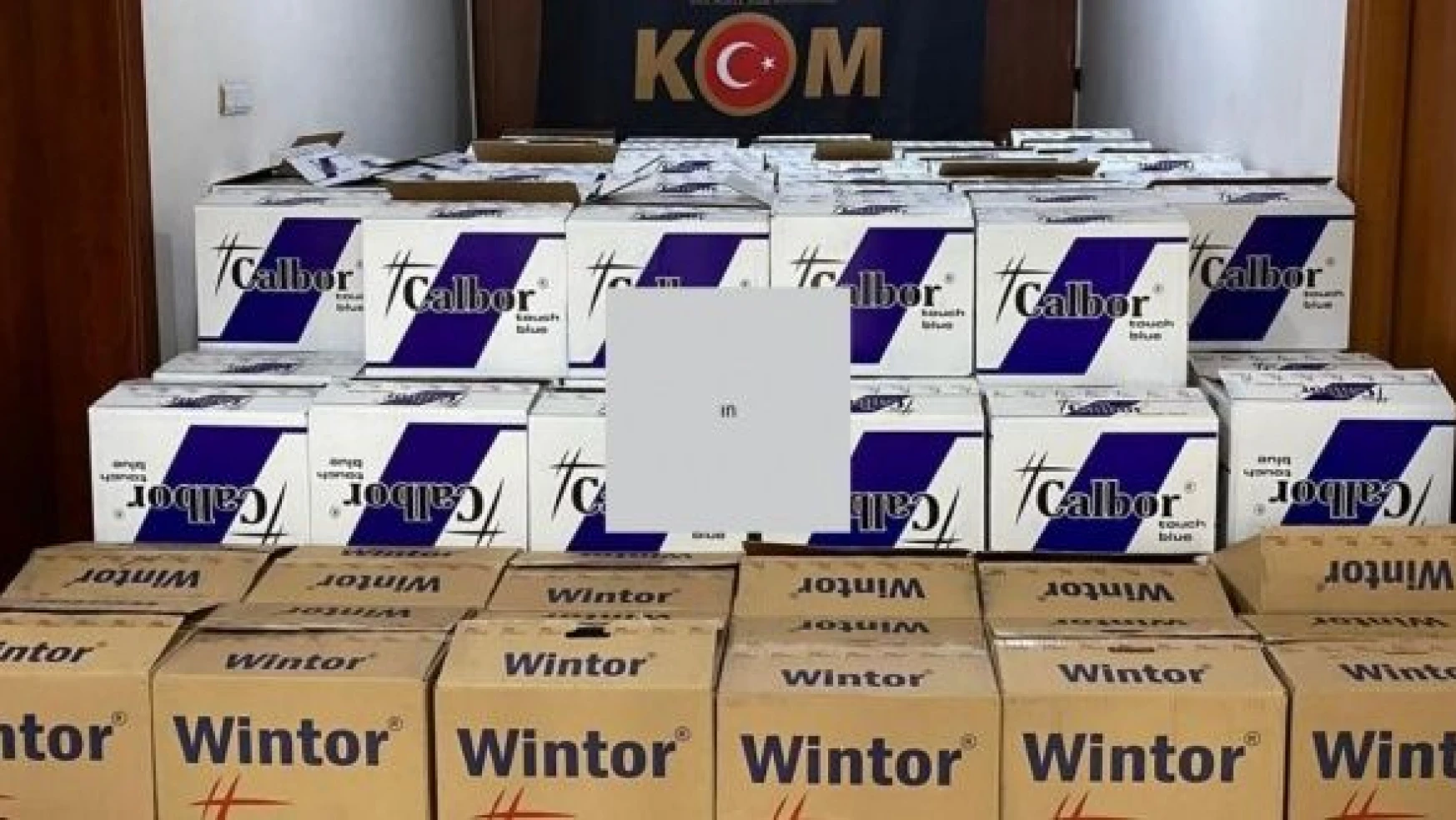 Tunceli'de kaçak 1 milyon makaron ele geçirildi!