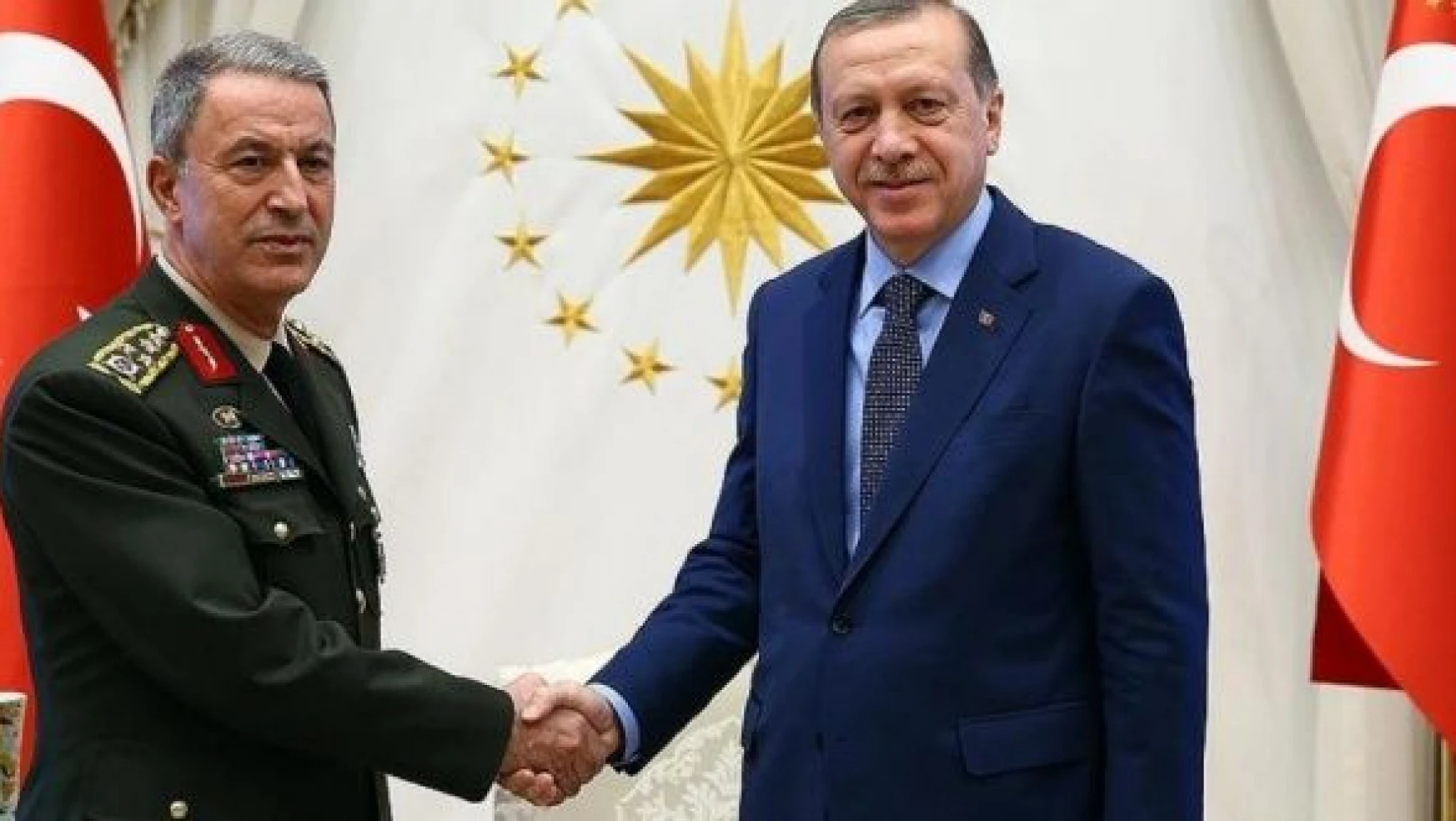 Cumhurbaşkanı Erdoğan Hulusi Akar'la görüştü