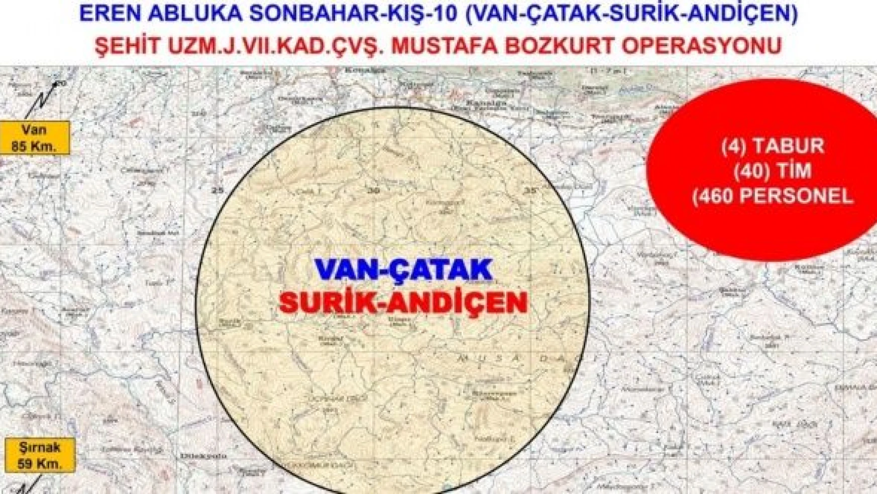 Van'da 'Eren Abluka Sonbahar-Kış-10 Operasyonu' başlatıldı