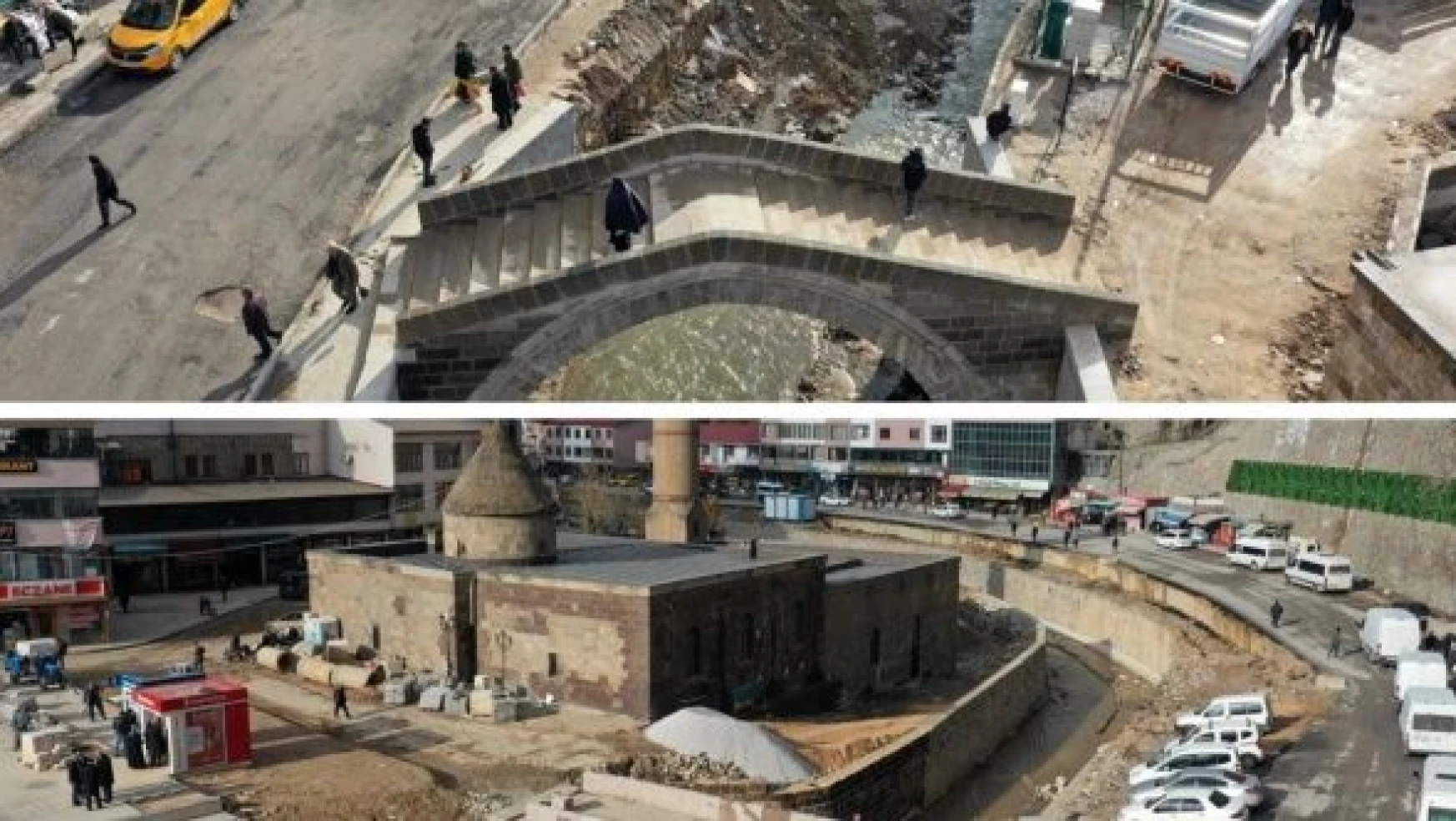 Bitlis'te tarihi köprülerin restorasyonu hızla devam ediyor