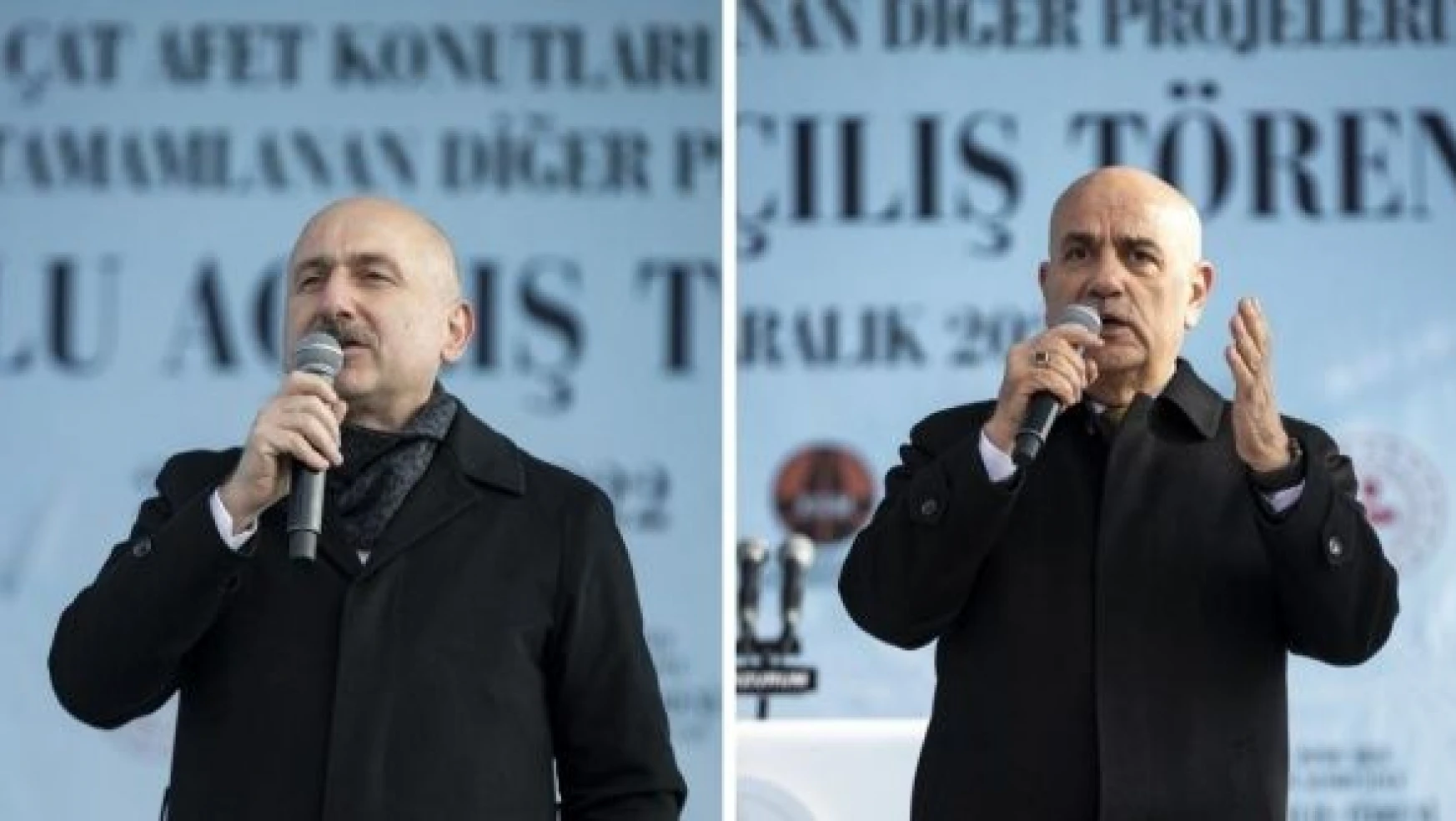 Kirişci ve Karaismailoğlu Erzurum'daki toplu açılış töreninde konuştu