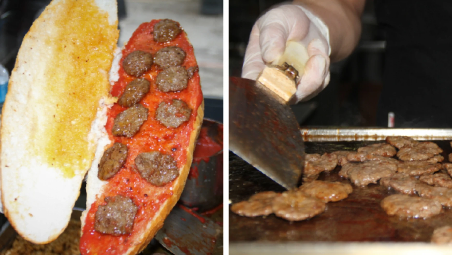Elazığ'da 2022 yılının popüler yiyeceği: Ekmek arası salçalı köfte