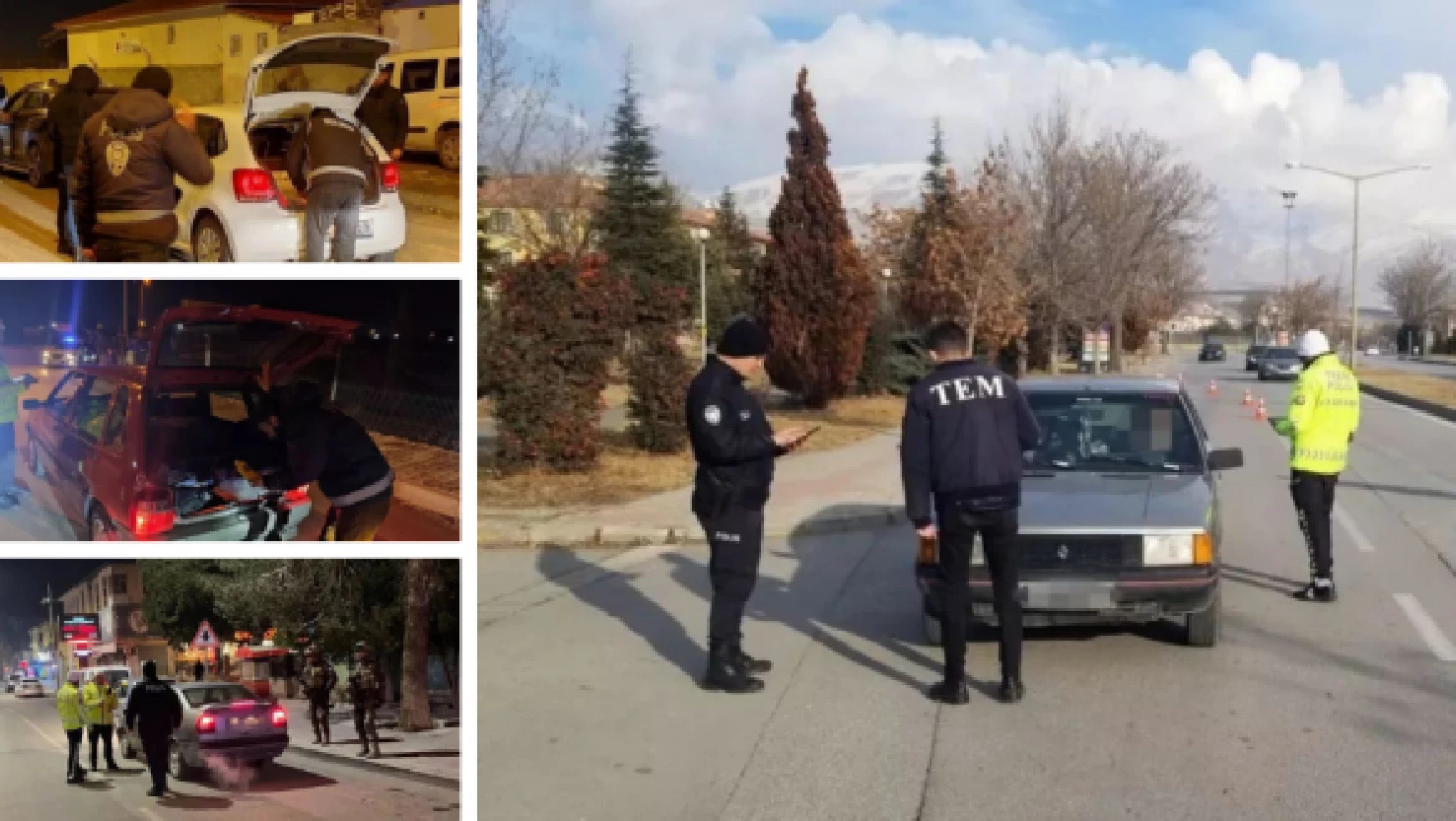 Erzincan'da kurallara uymayan sürücülere 78 bin 521 lira ceza