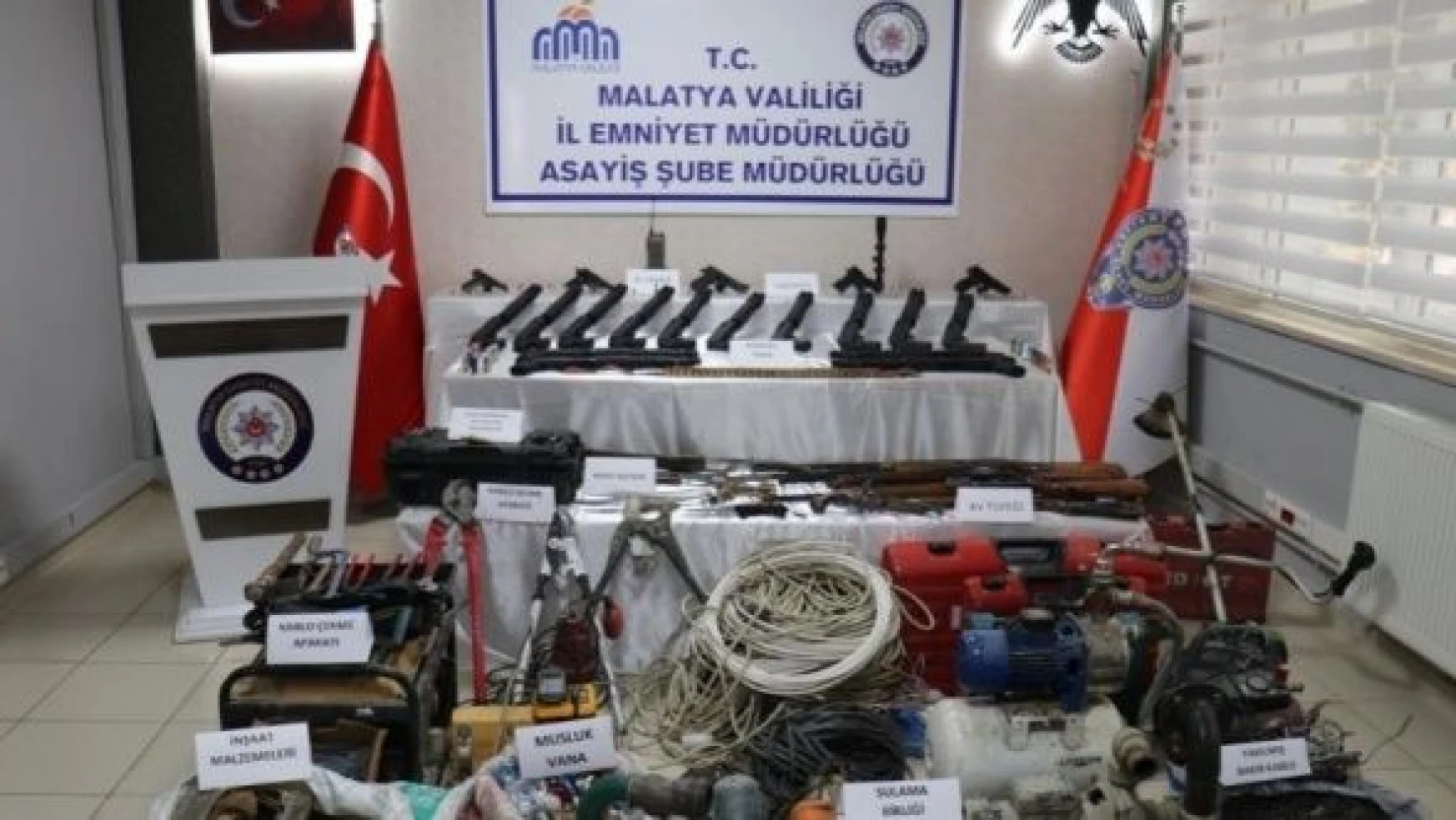 Malatya'da hırsızlık çetesi çökertildi: 12 gözaltı