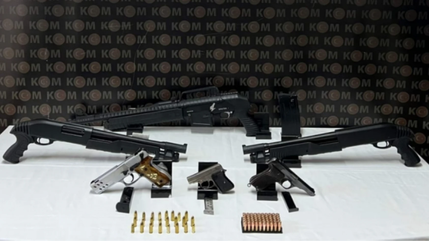 Malatya'da çok sayıda silah ele geçirildi