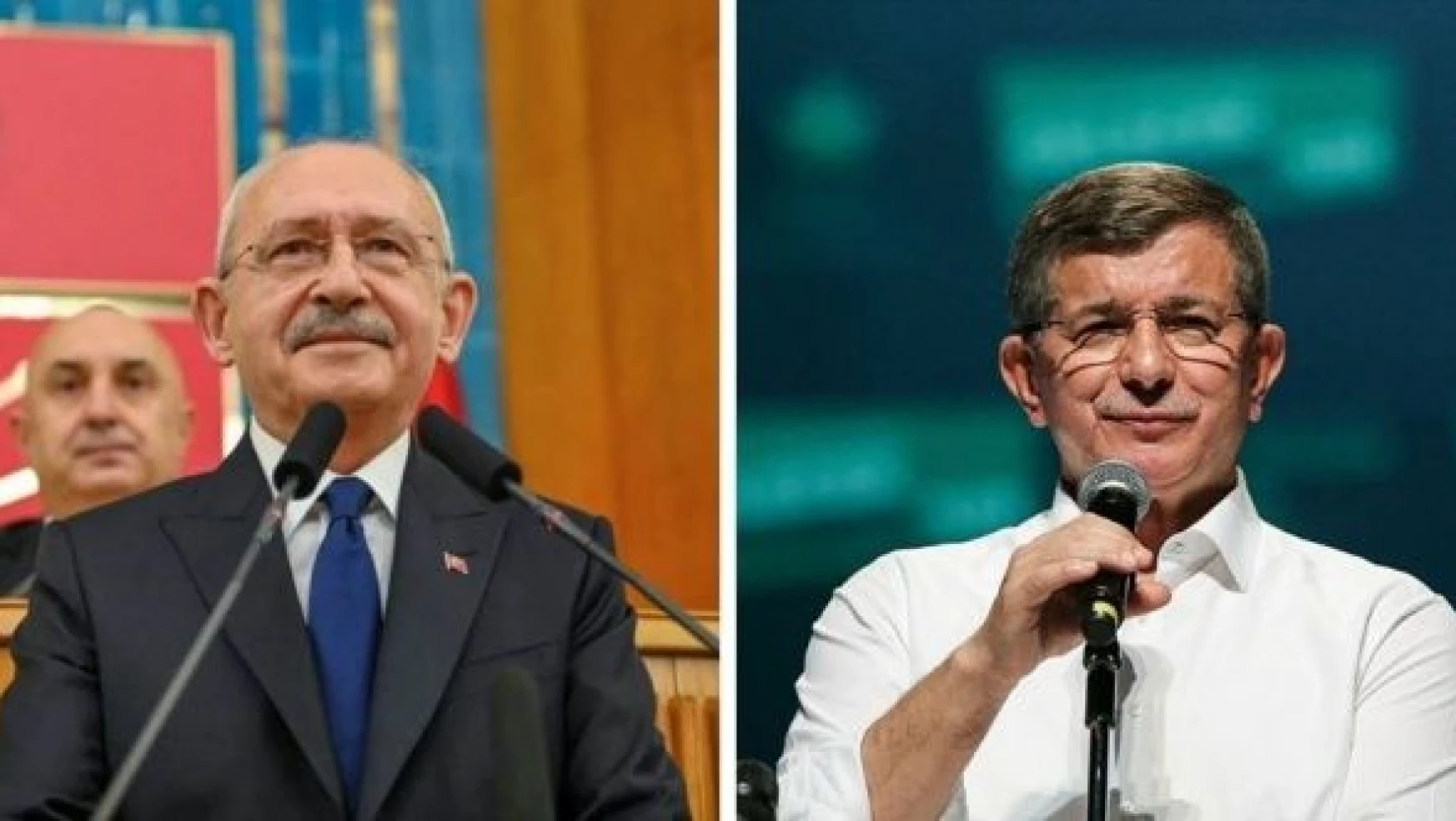 CHP Lideri Kılıçdaroğlu, Gelecek Partisi Lideri Davutoğlu ile görüştü