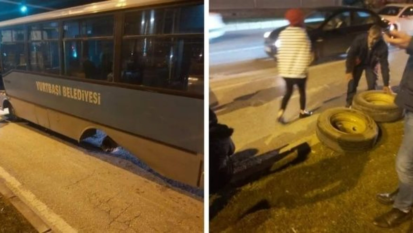 Elazığ'da seyir halindeki yolcu otobüsünde dehşet!