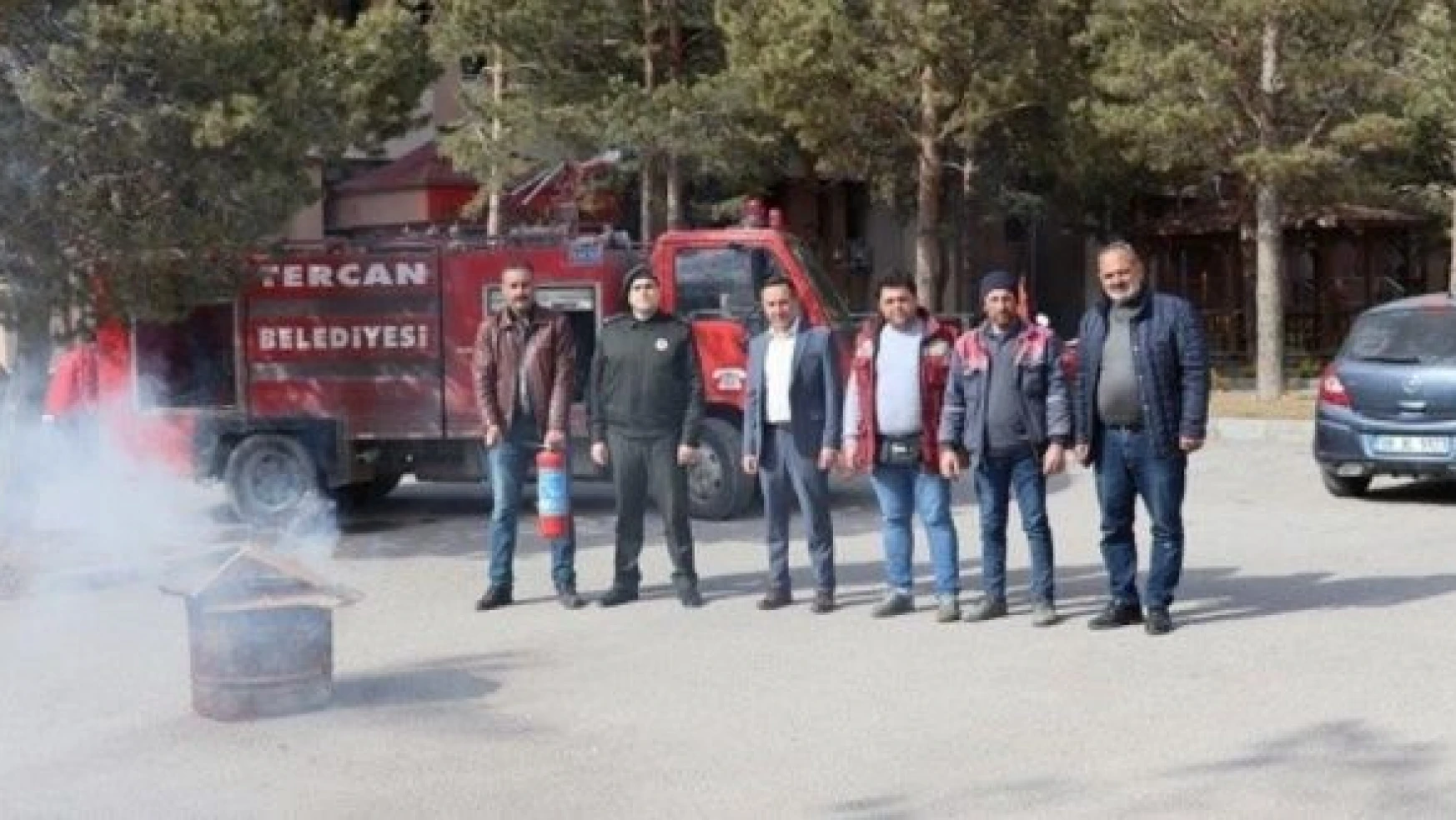 Erzincan'da yangın tatbikatı
