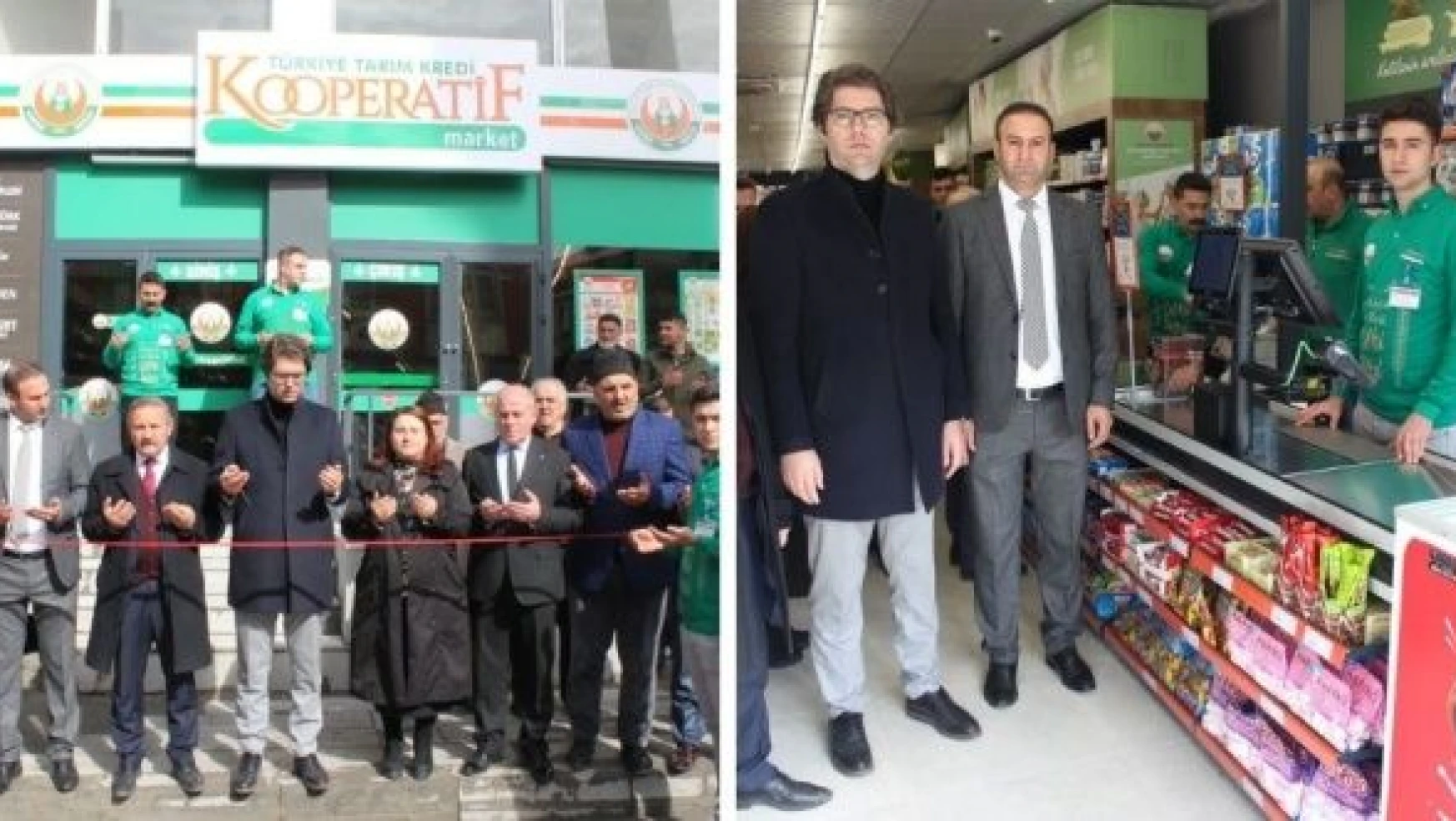 Erzurum'da Tarım Kredi Kooperatif Market açıldı