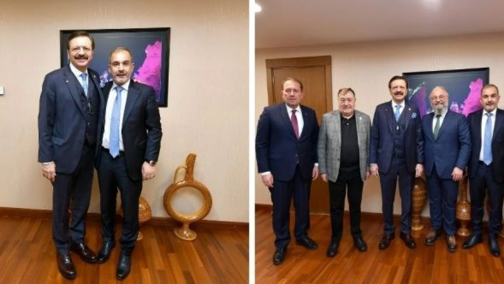 ETSO Başkanı Alan, TOBB Başkanı Hisarcıklıoğlu ile görüştü